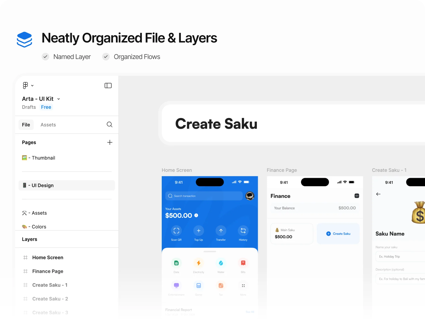 Arta - Finance App UI Kit 4