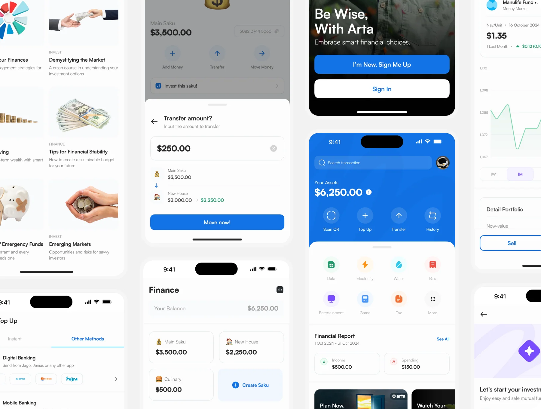 Arta - Finance App UI Kit 5