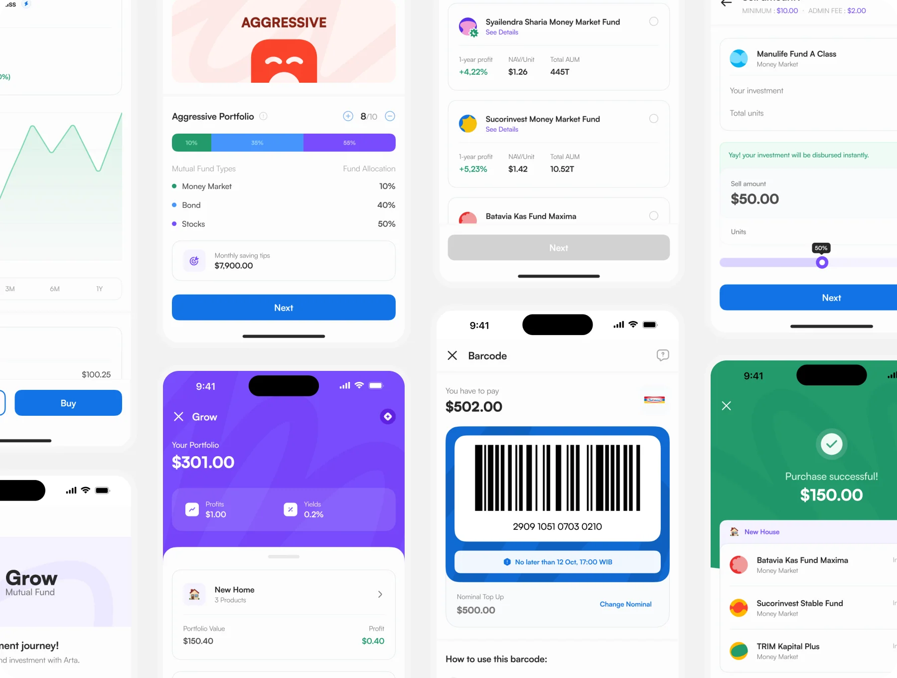 Arta - Finance App UI Kit 6