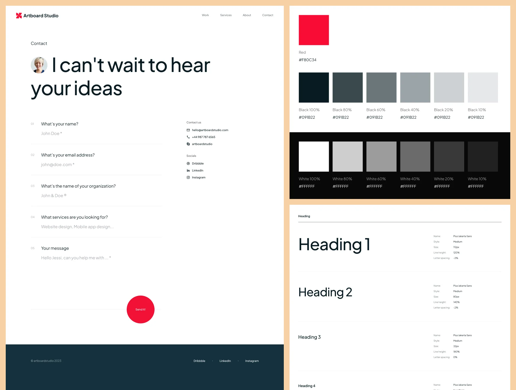Artboard Studio - Premium Design Agency Template with Figma + Bootstrap 6