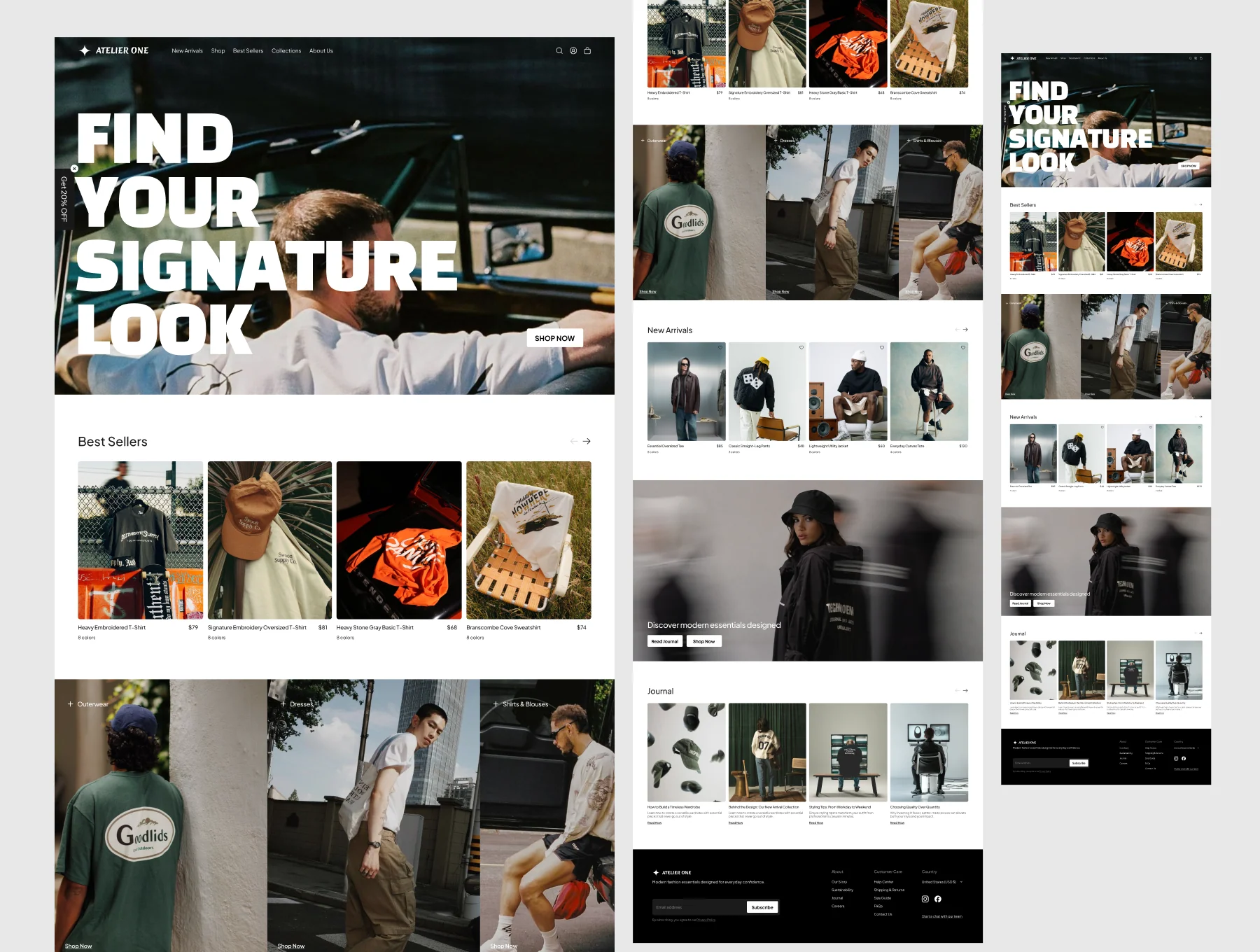 Artelier One - Premium Minimal Fashion Ecommerce UI Kit 2