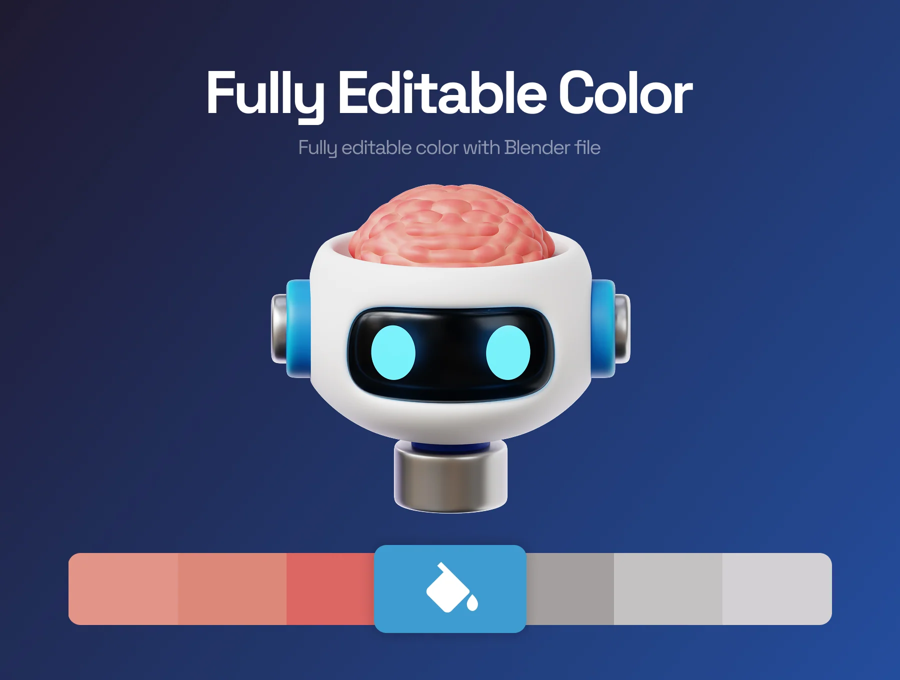 Artifical Intelligence 3D Icon 3