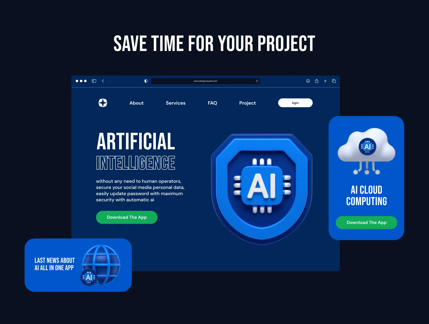 Artificial Intelligence 3D Icons Pack 6