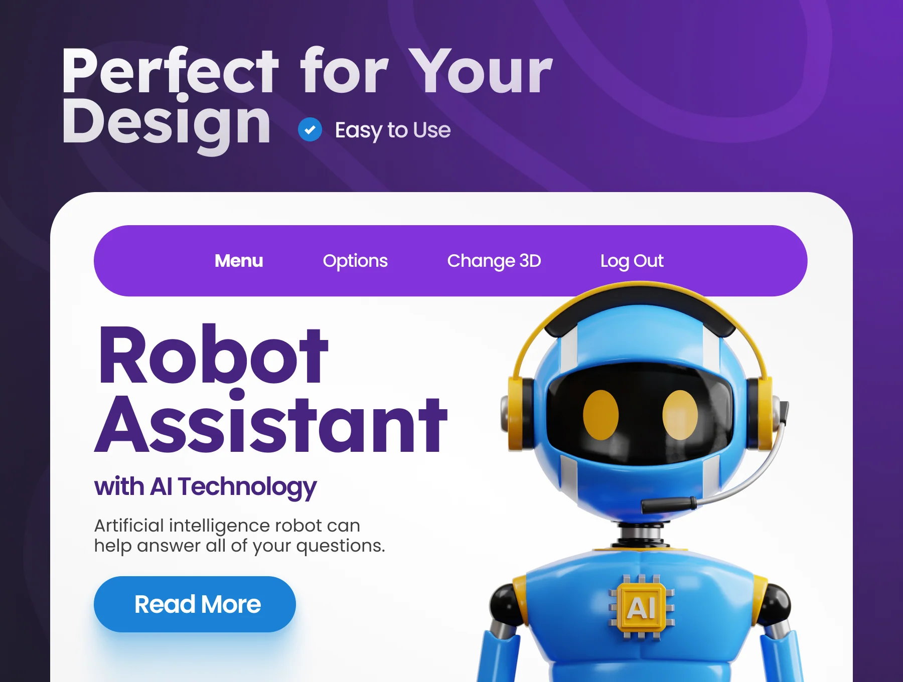 Artificial Intelligence 3D Icons 4