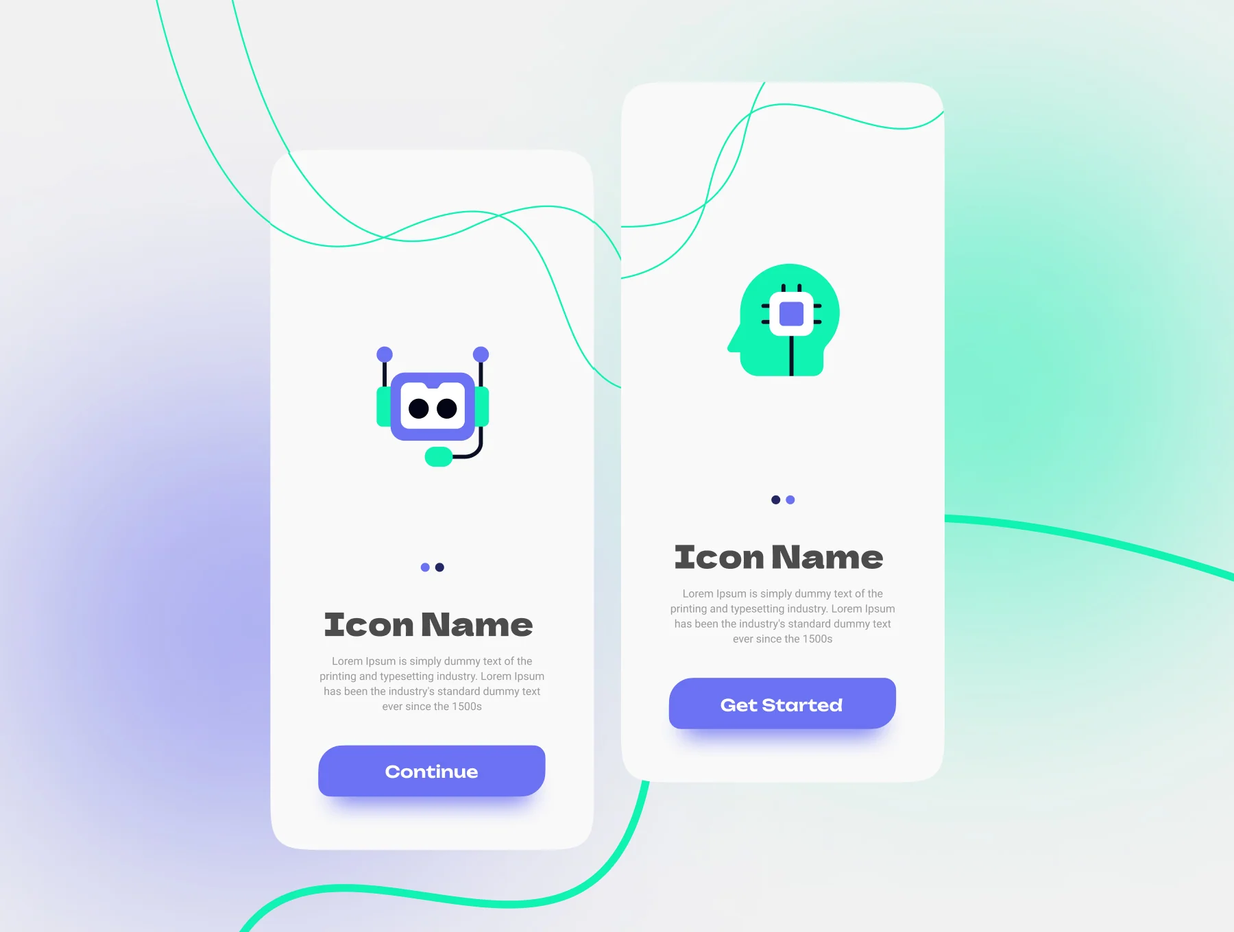 Artificial intelligence Icons Set 2
