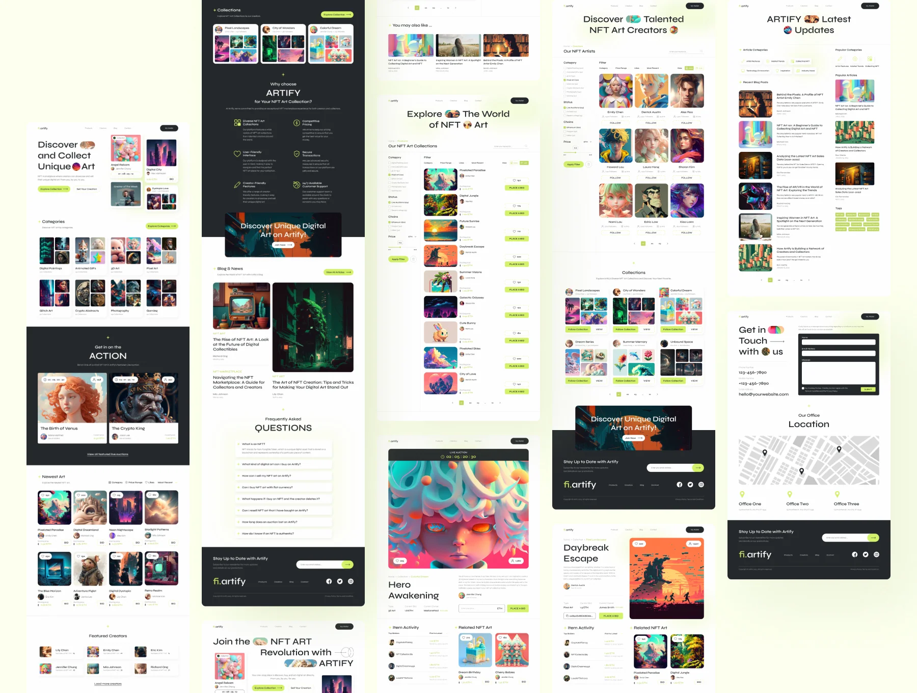 Artify – bright, clean nft marketplace 2