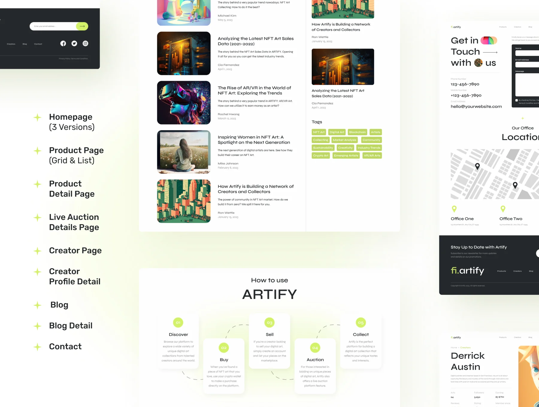 Artify – bright, clean nft marketplace 6