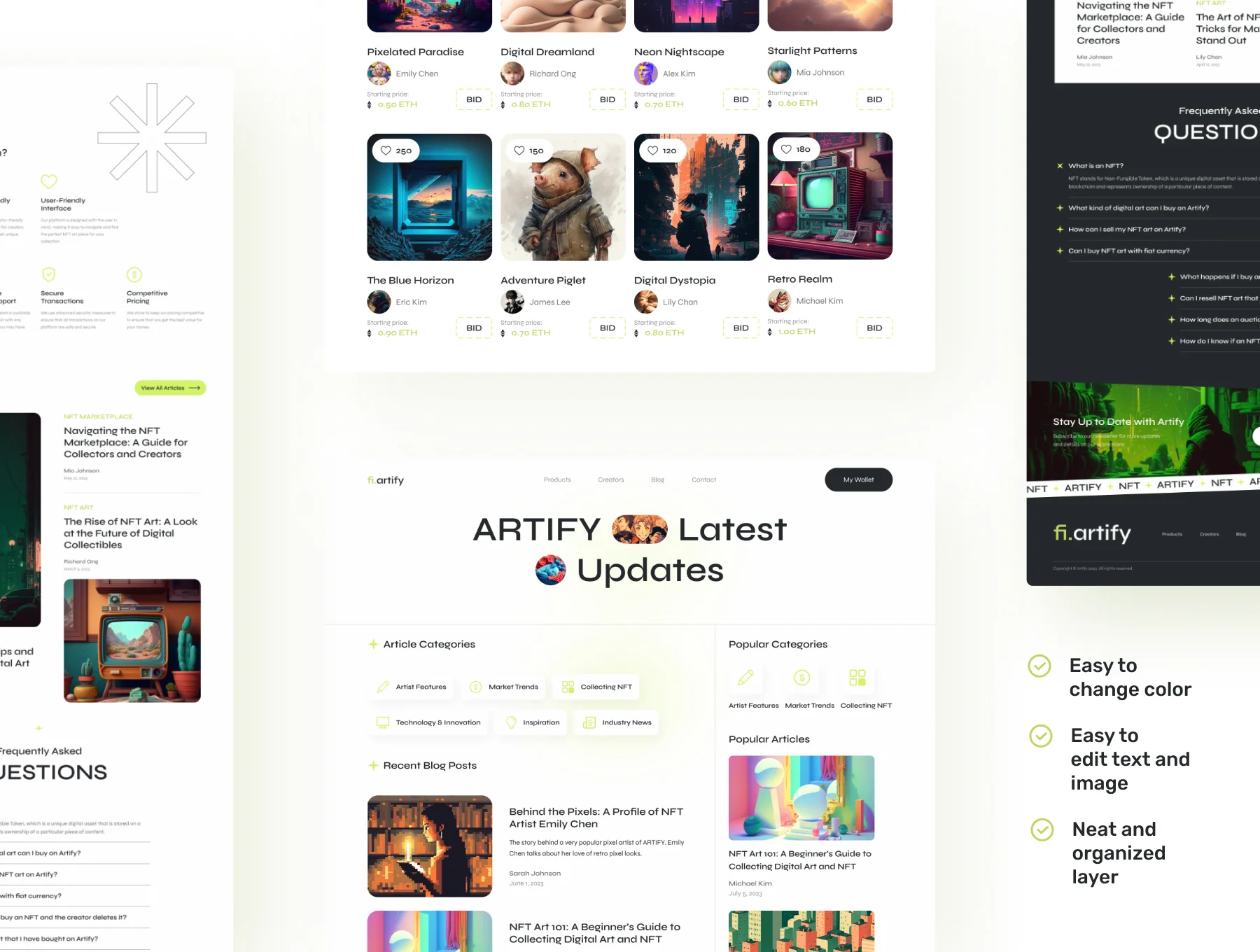 Artify – bright, clean nft marketplace 7