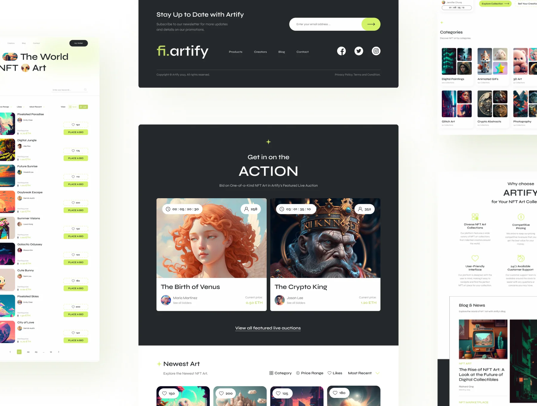 Artify – bright, clean nft marketplace 8