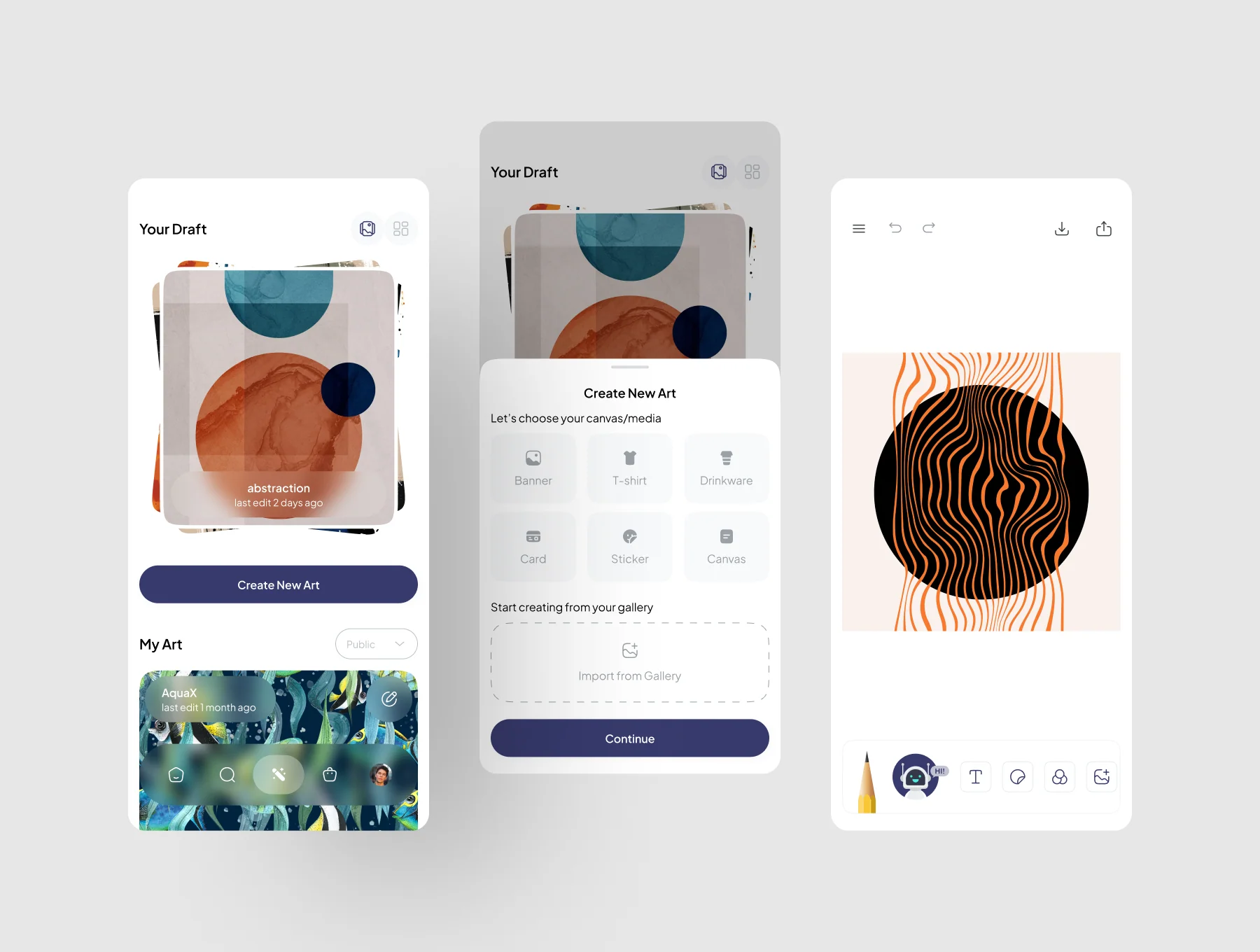 Artifyy - Print on Demand Mobile UI KIT 3