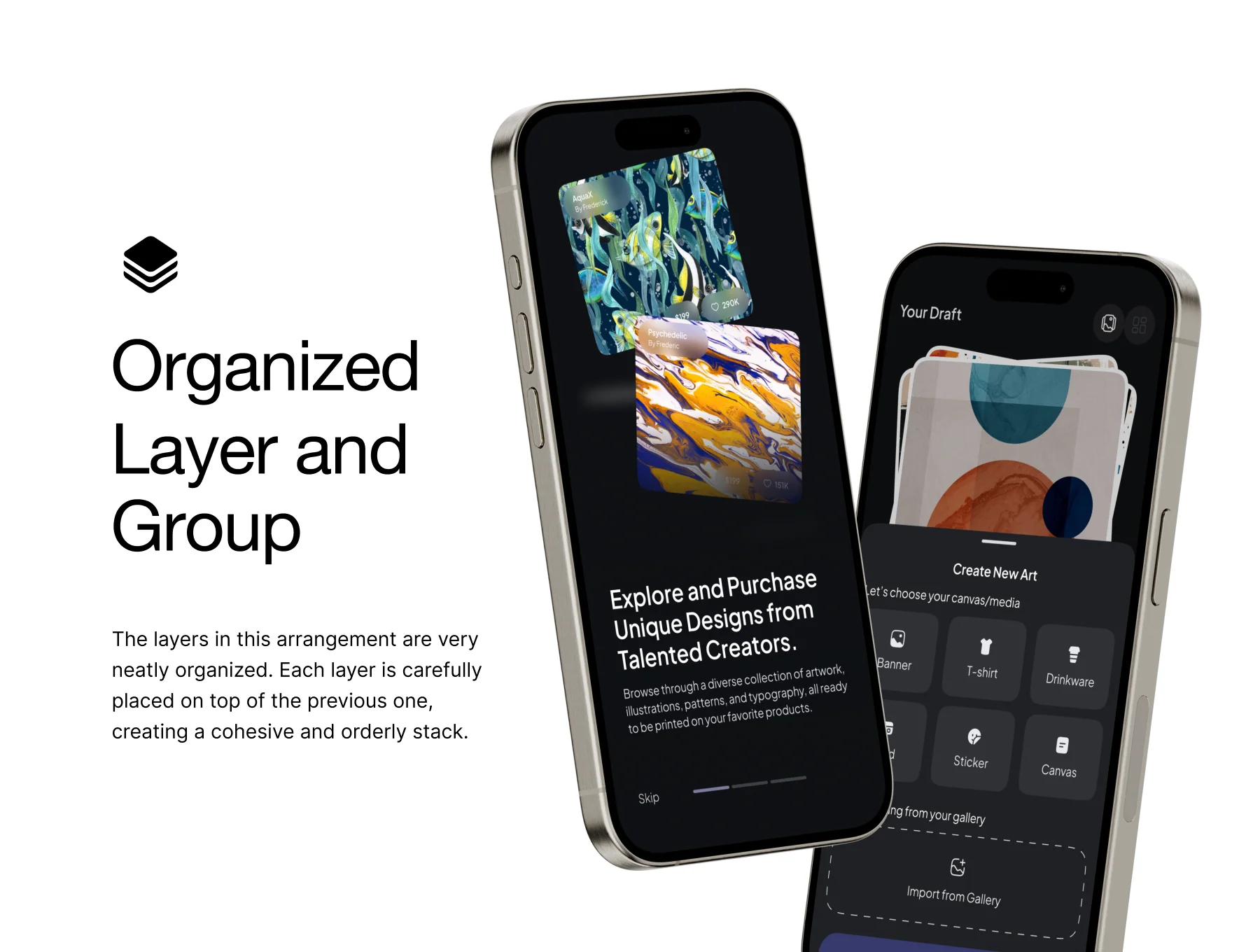 Artifyy - Print on Demand Mobile UI KIT 7
