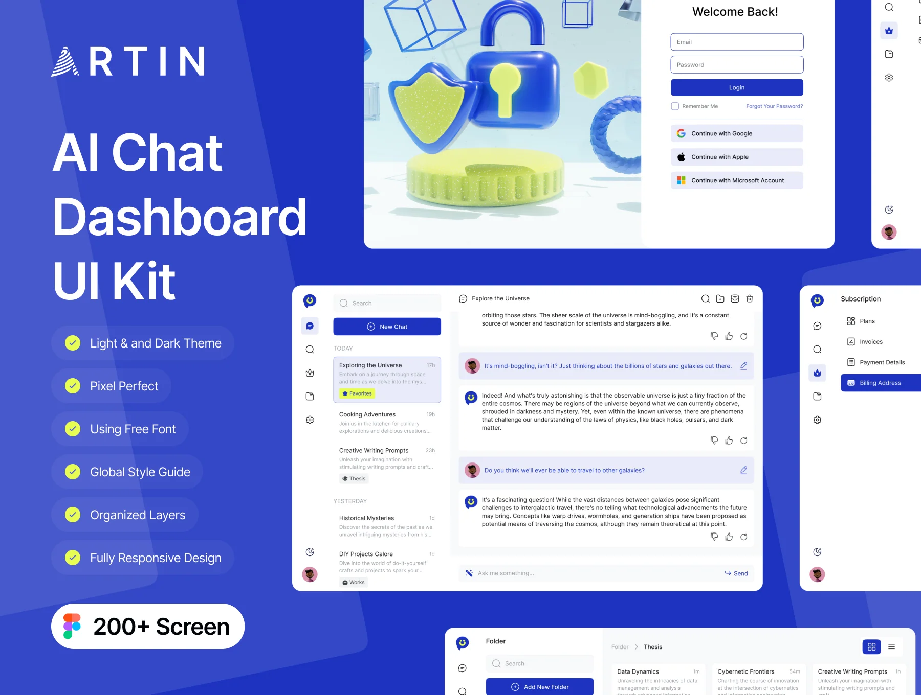 Artin - AI Chat Dashboard UI Kit