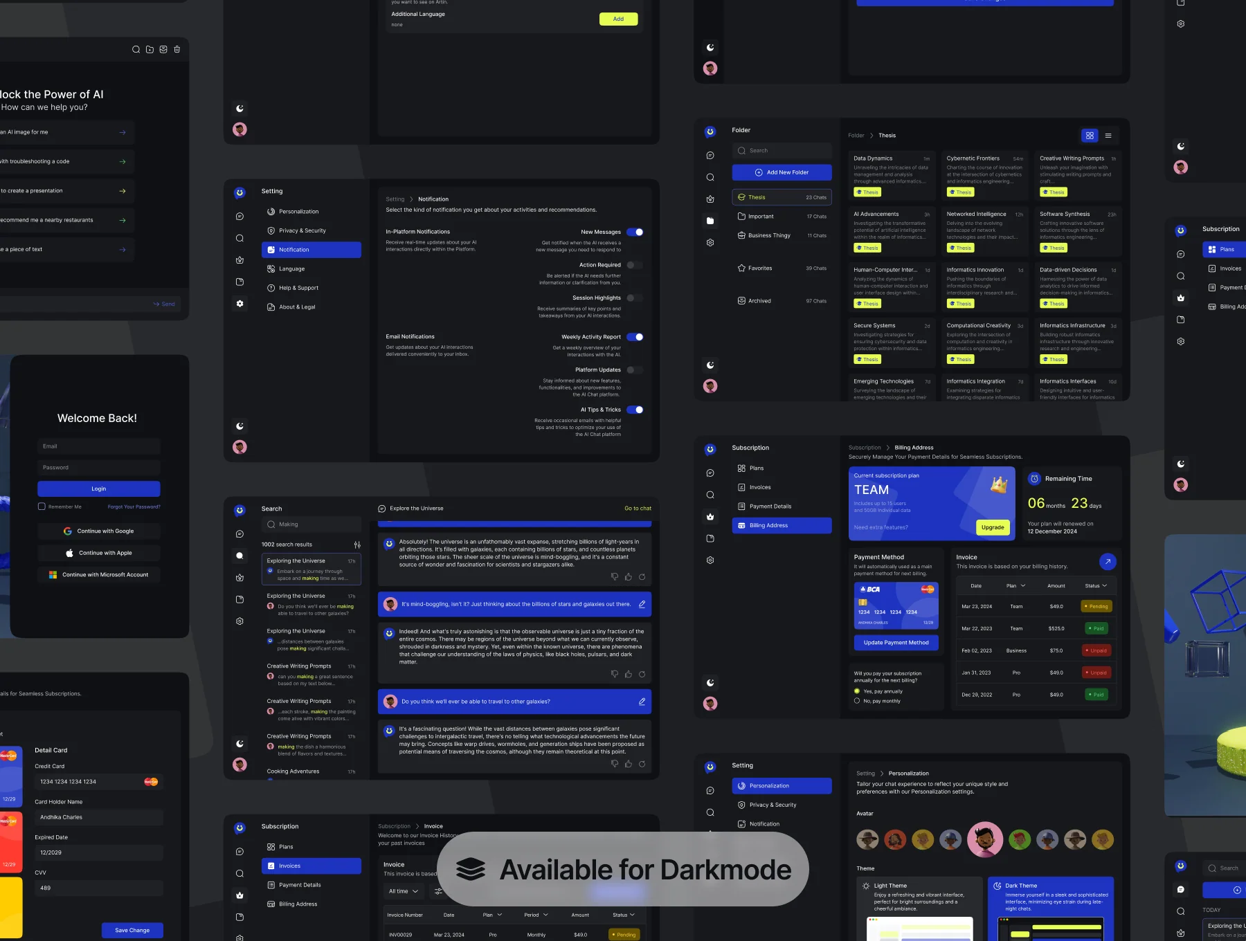 Artin - AI Chat Dashboard UI Kit 7