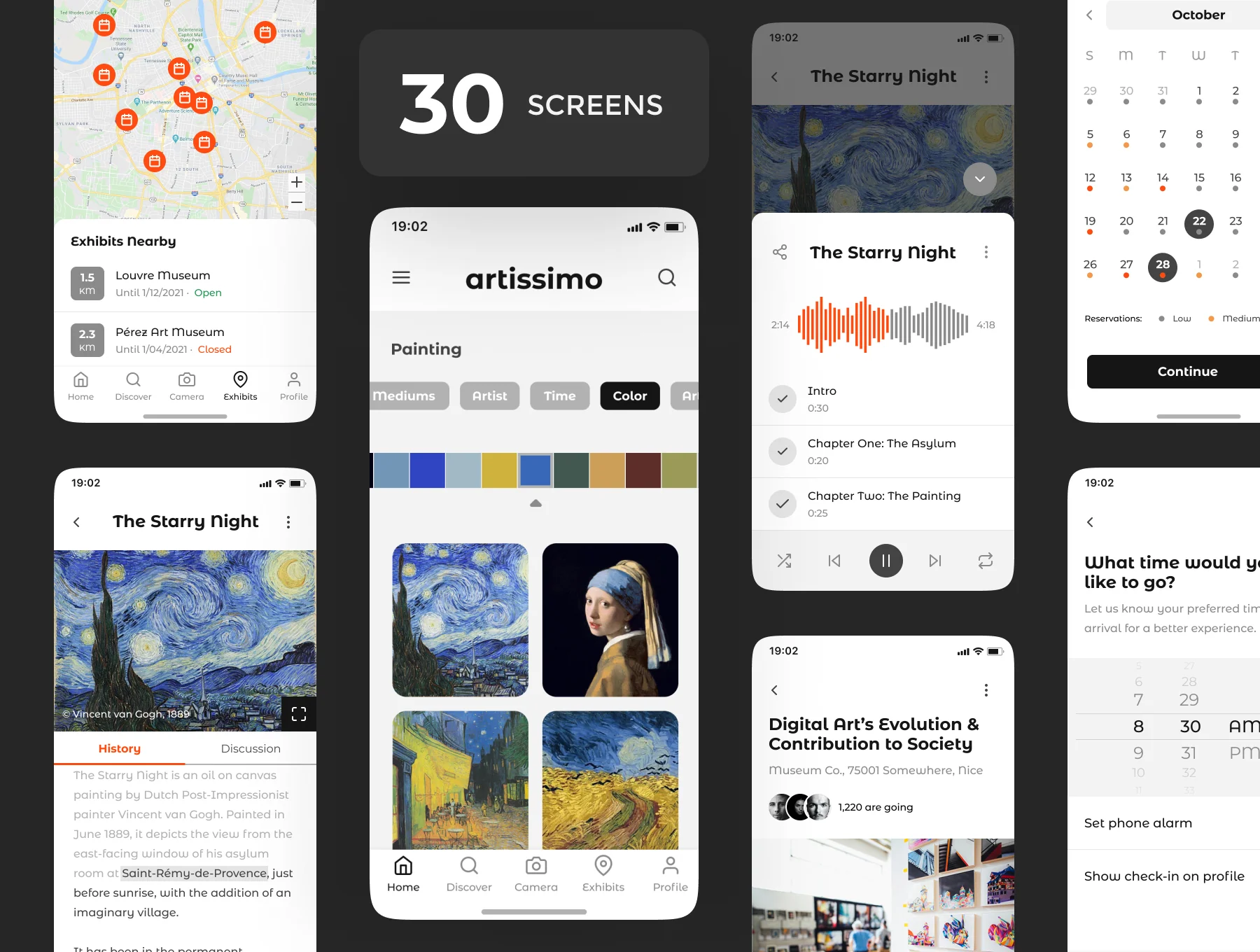 Artissimo Art & Museum App UI Kit 5