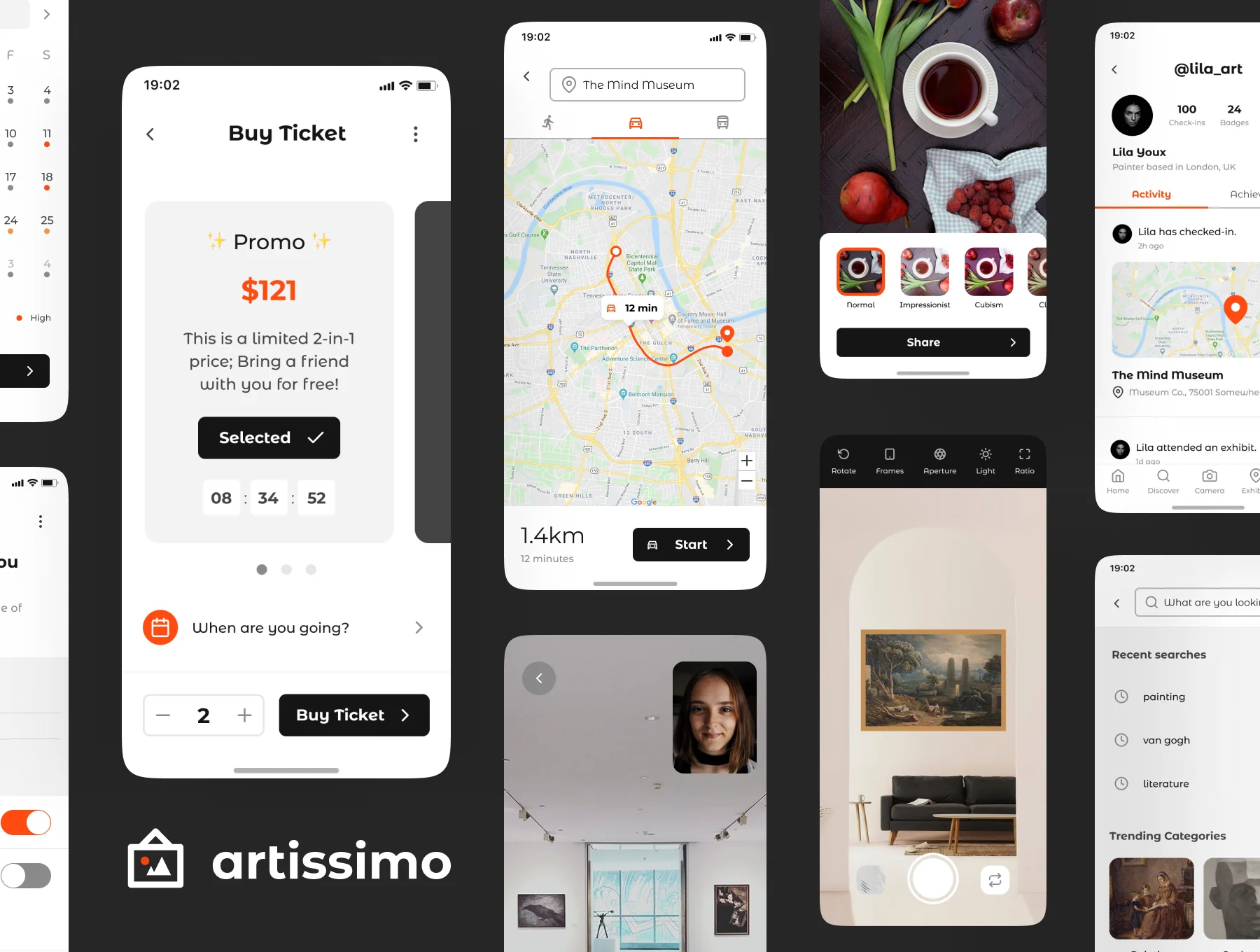 Artissimo Art & Museum App UI Kit 6