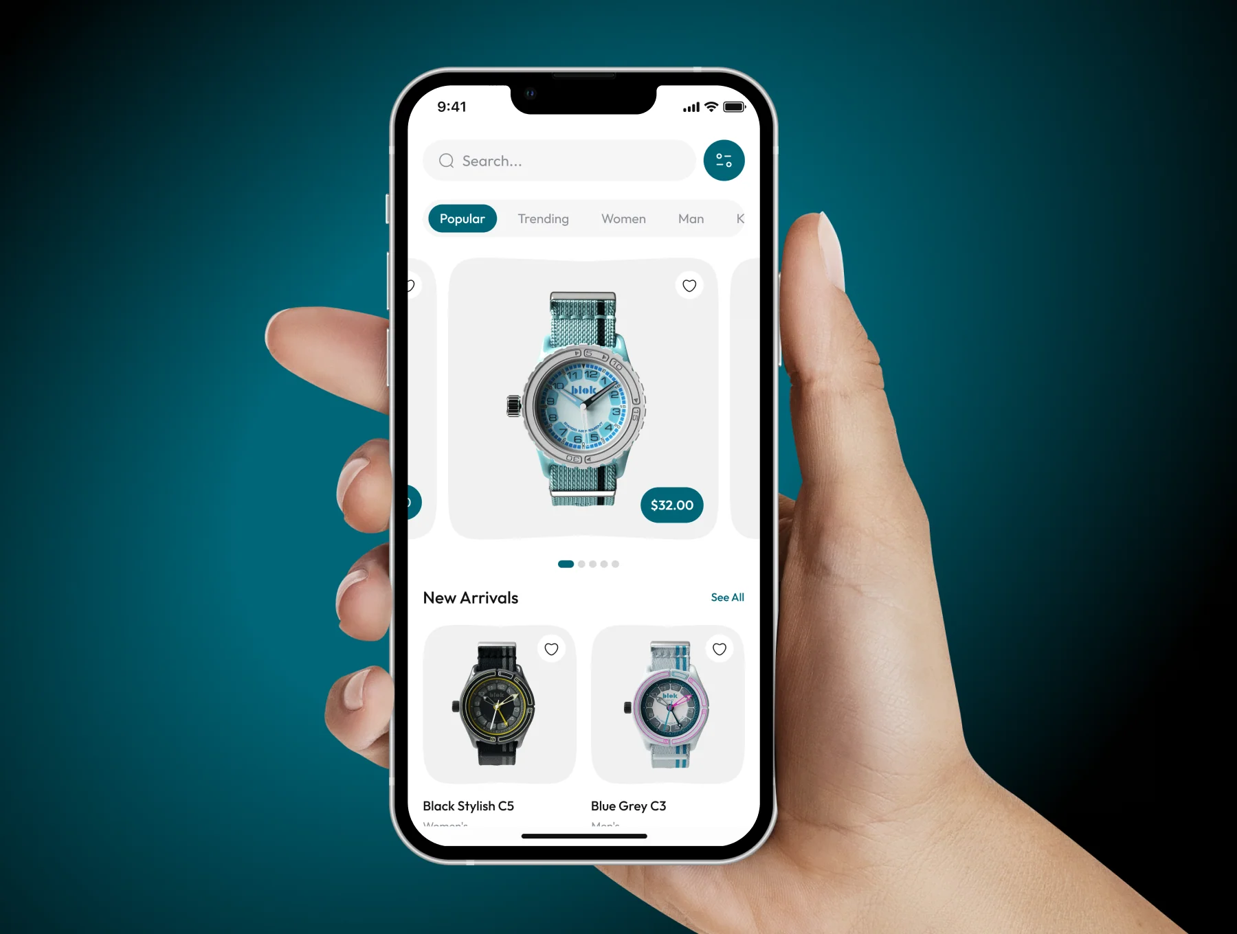 Artoo - Watch Shop App UI Kit 3
