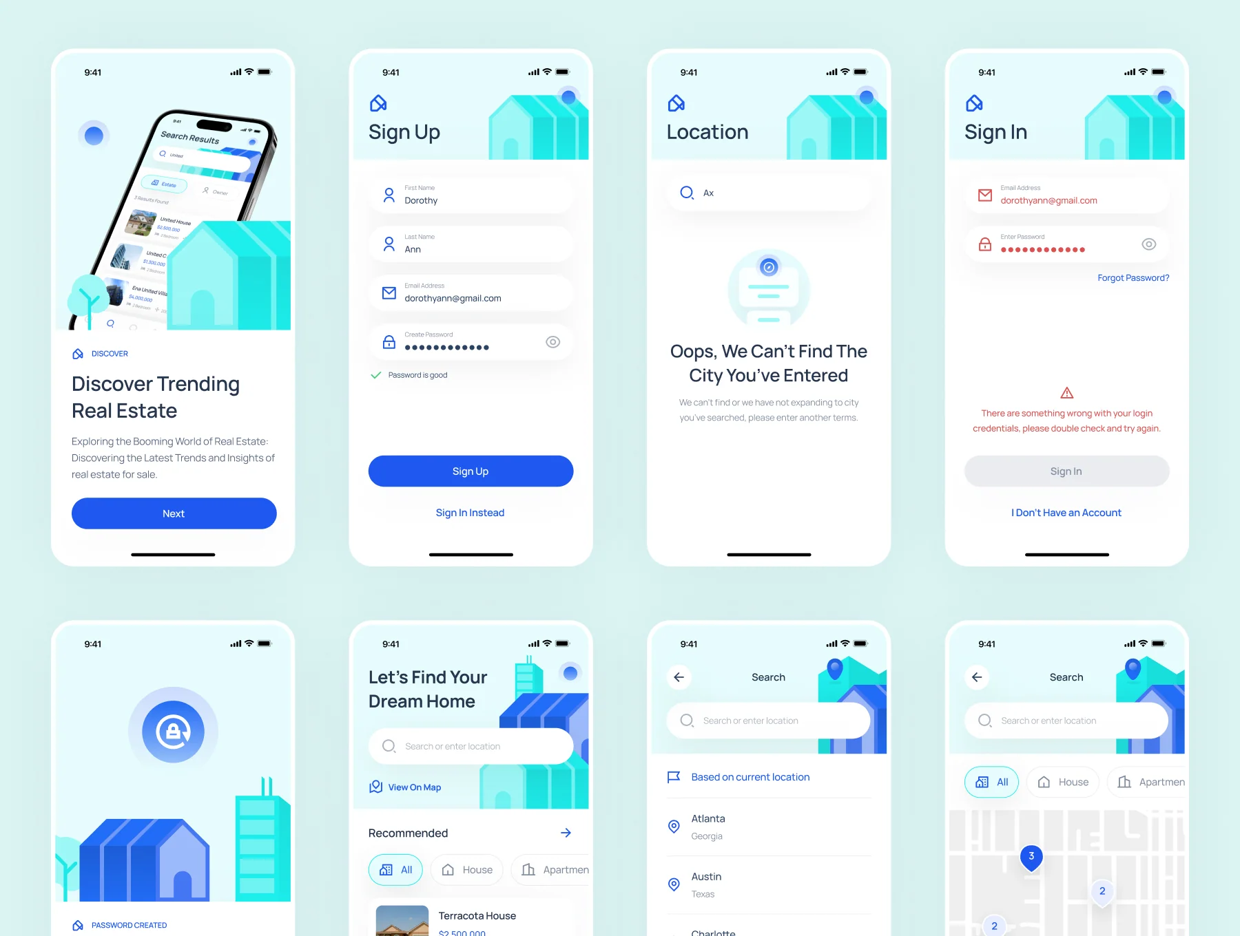 Arzo - Real Estate App UI Kit 5