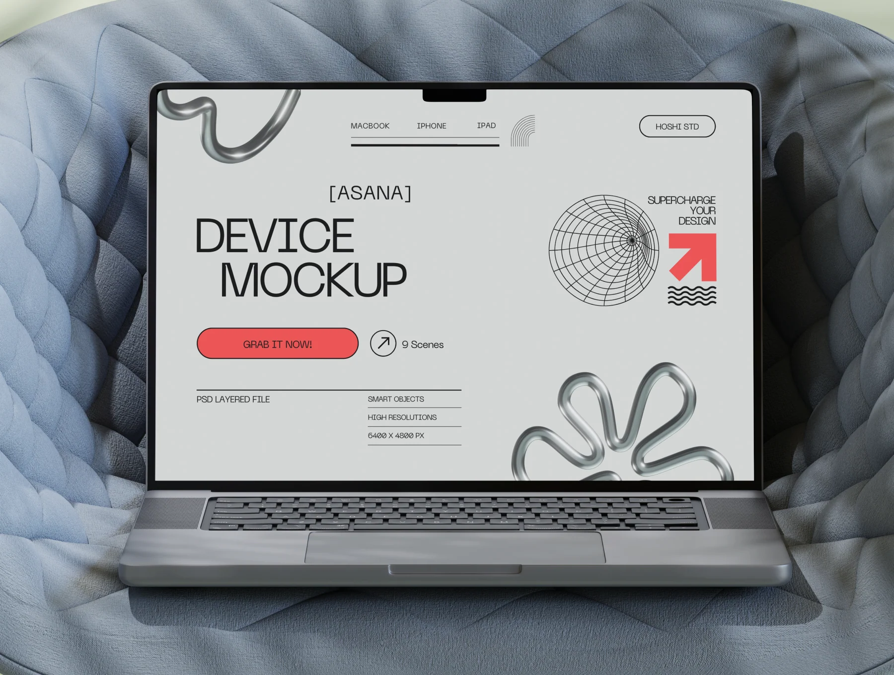 Asana - Device Mockup Chair Scene 4