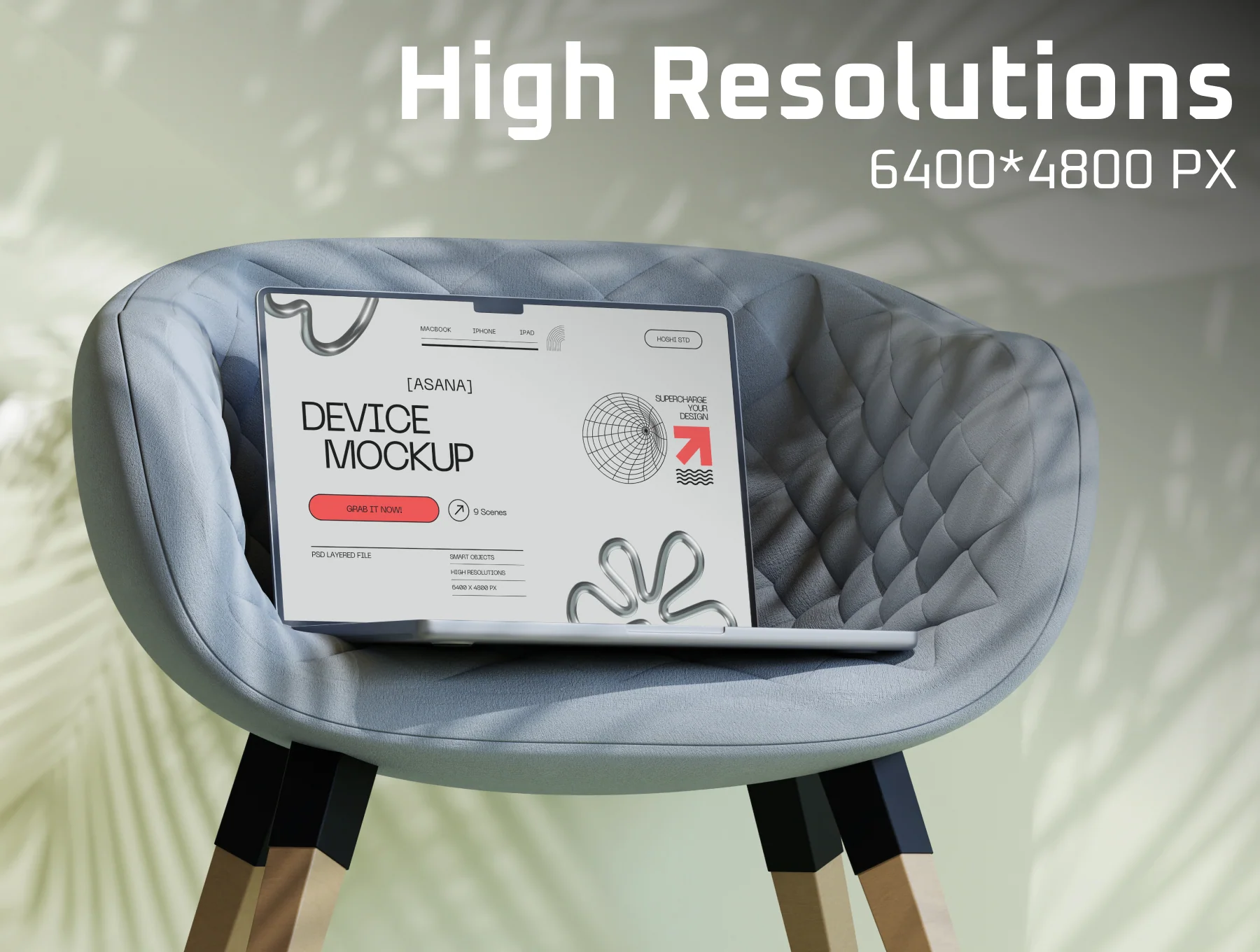 Asana - Device Mockup Chair Scene 6