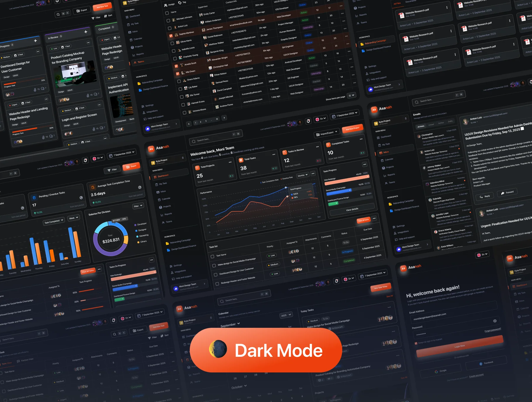 Asanah - Project & Task Management Dashboard Source Code Templates 6