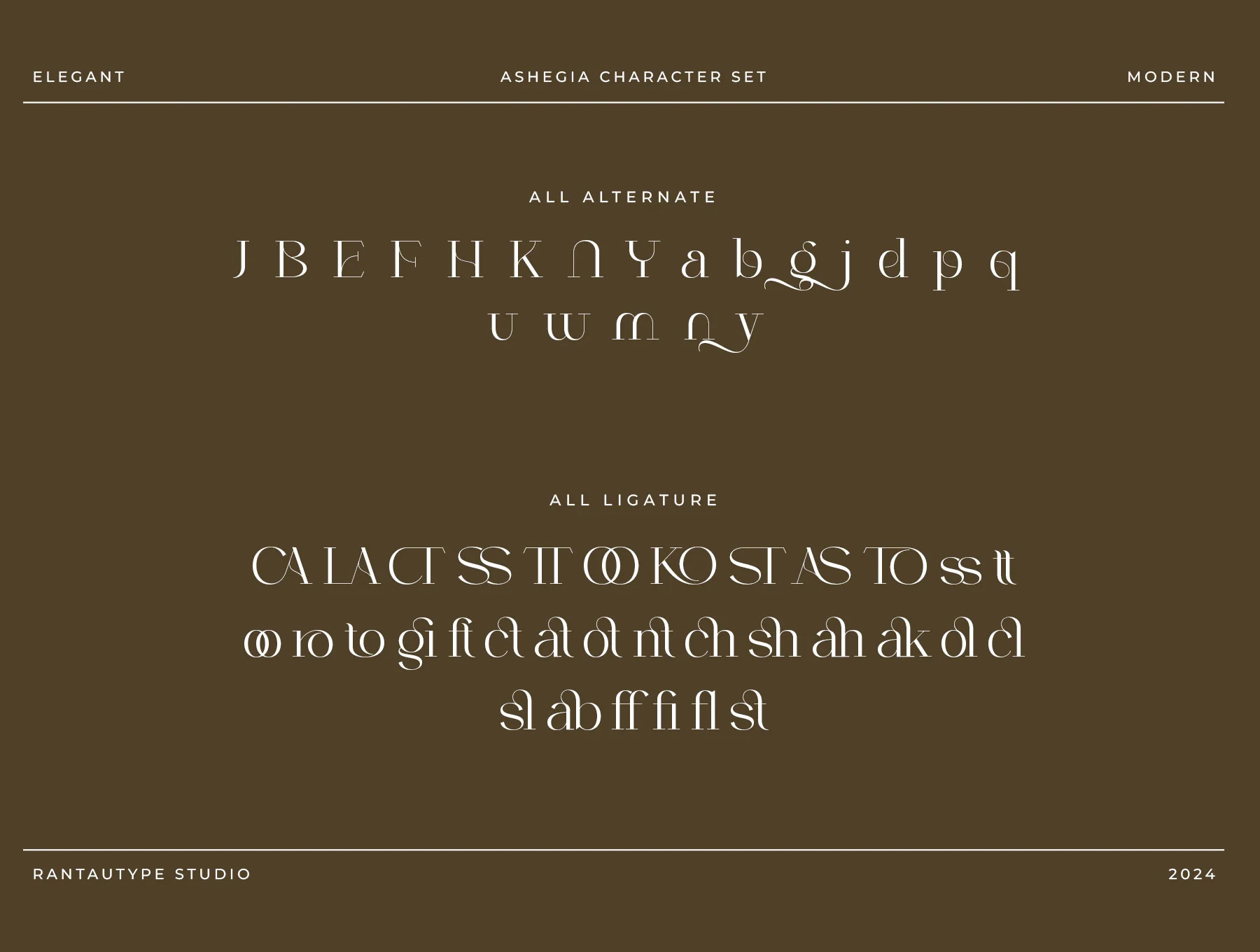 Ashegia Modern Serif Font 8