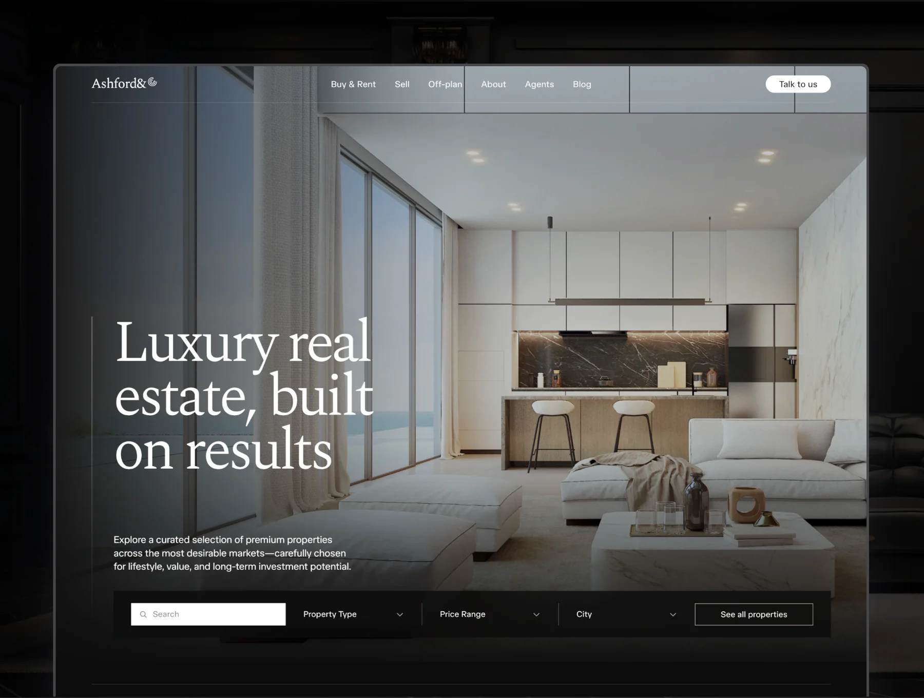 Ashford & Co — Luxury Real Estate Framer Template