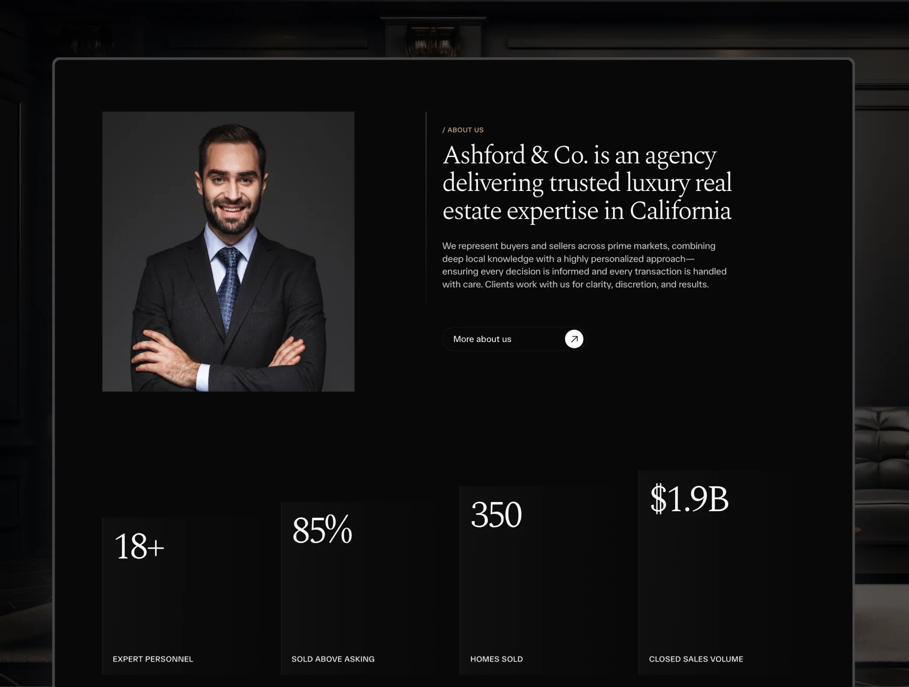 Ashford & Co — Luxury Real Estate Framer Template 4