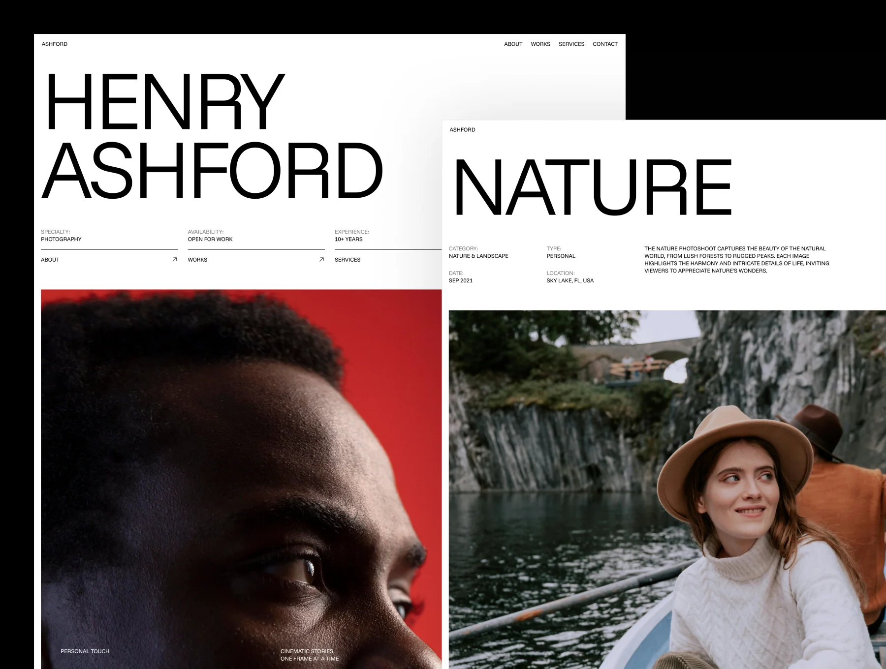 ASHFORD – Photographer Portfolio Website 2