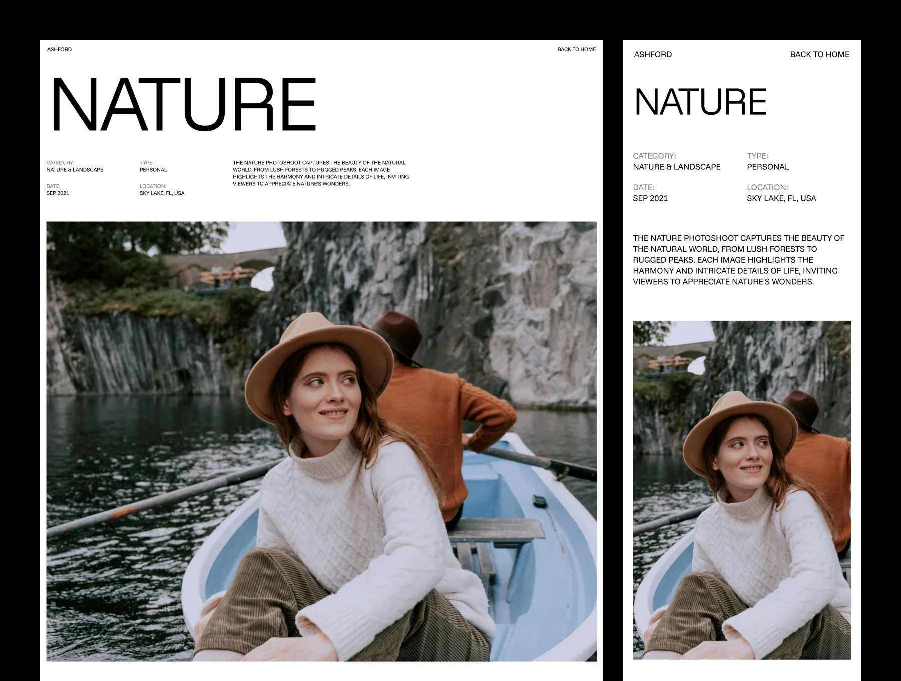 ASHFORD – Photographer Portfolio Website 4