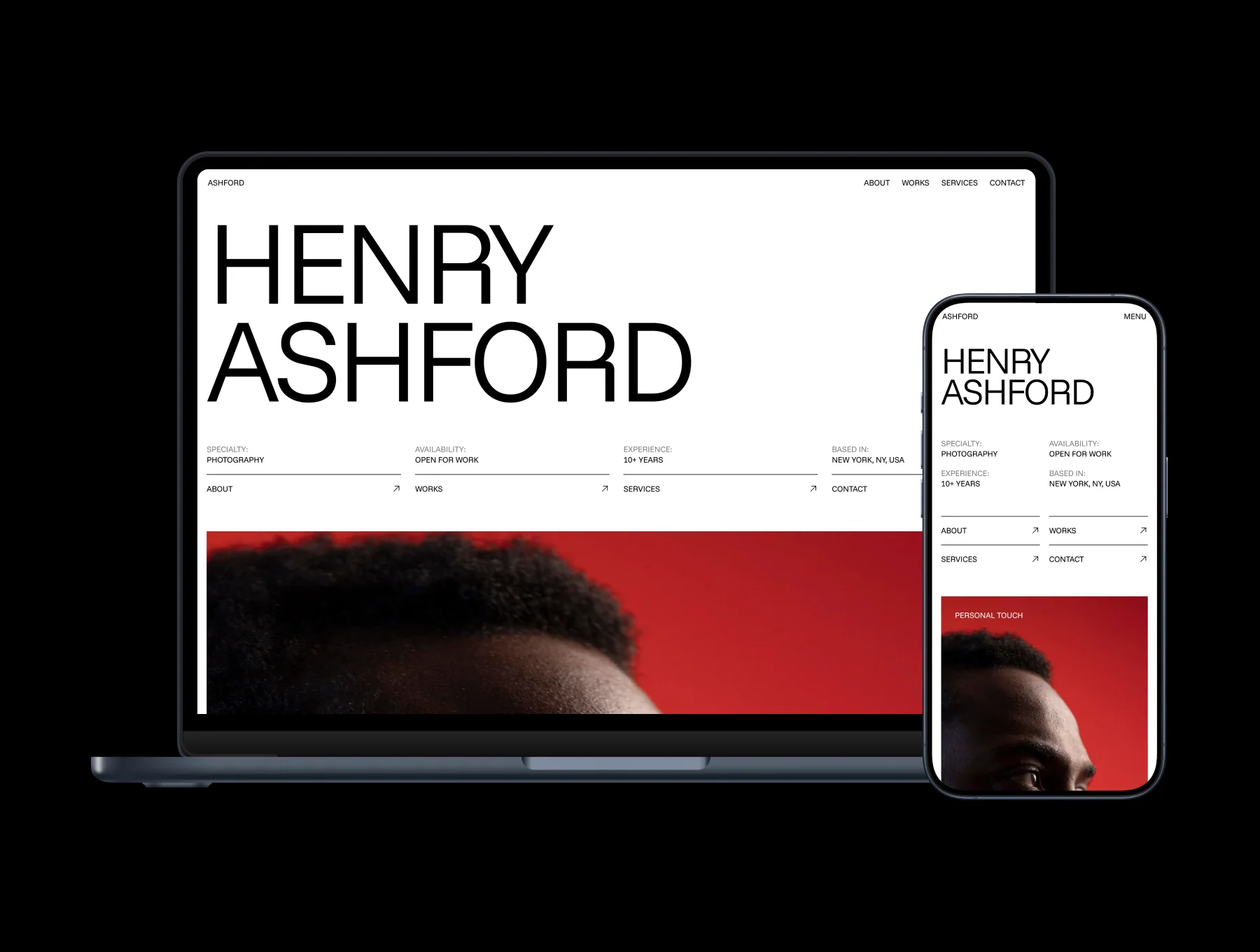 ASHFORD – Photographer Portfolio Website 6