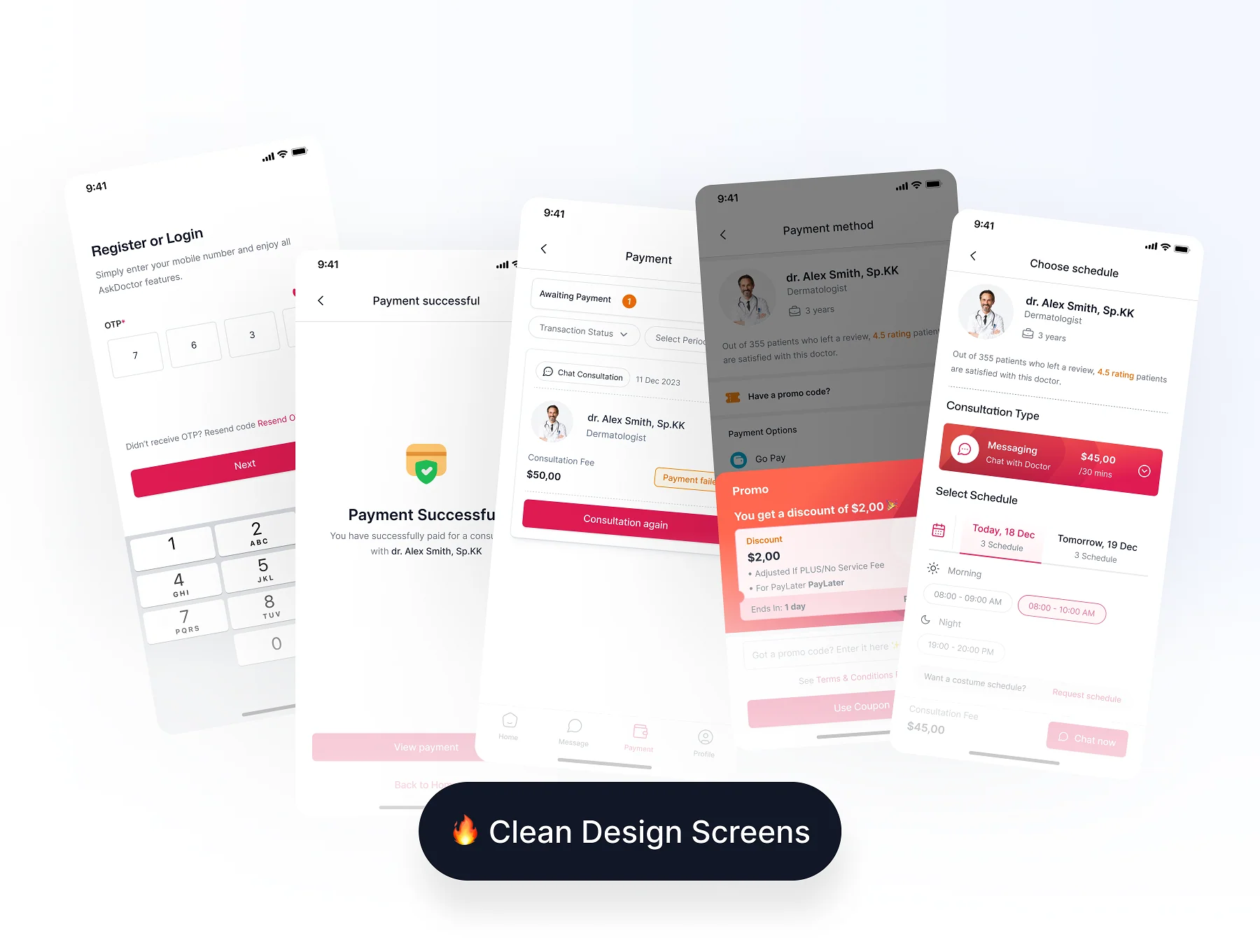 AskDoctor: Online Doctor Consultation App UI Kit 5