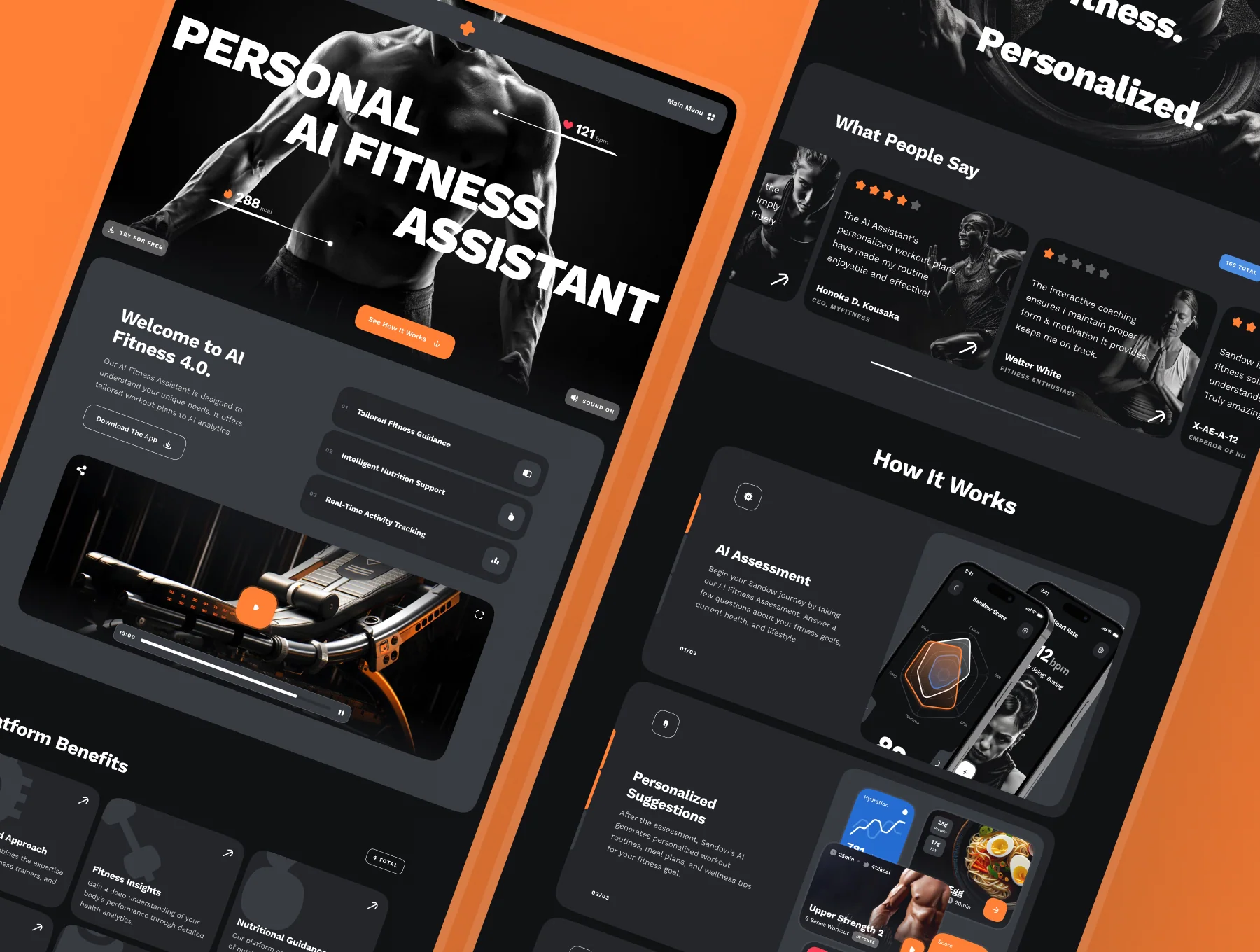 sandow: AI Fitness & Nutrition Website 6