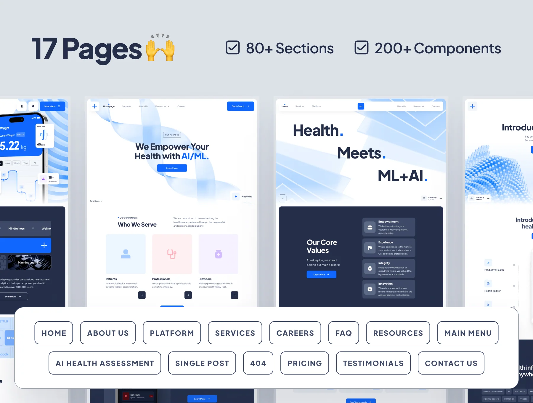 asklepios: AI Healthcare & Wellness Website 2