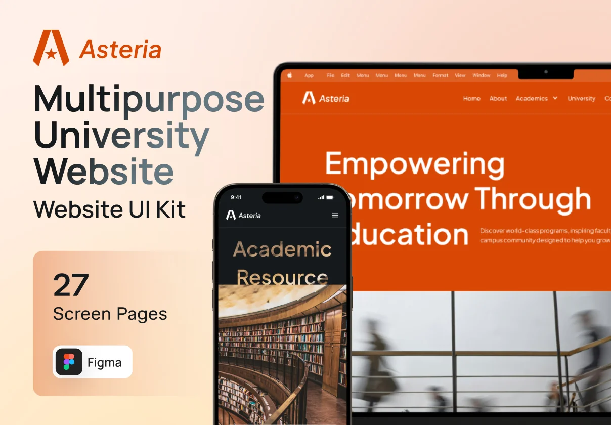 Asteria - Multipurpose University Website UI Kit