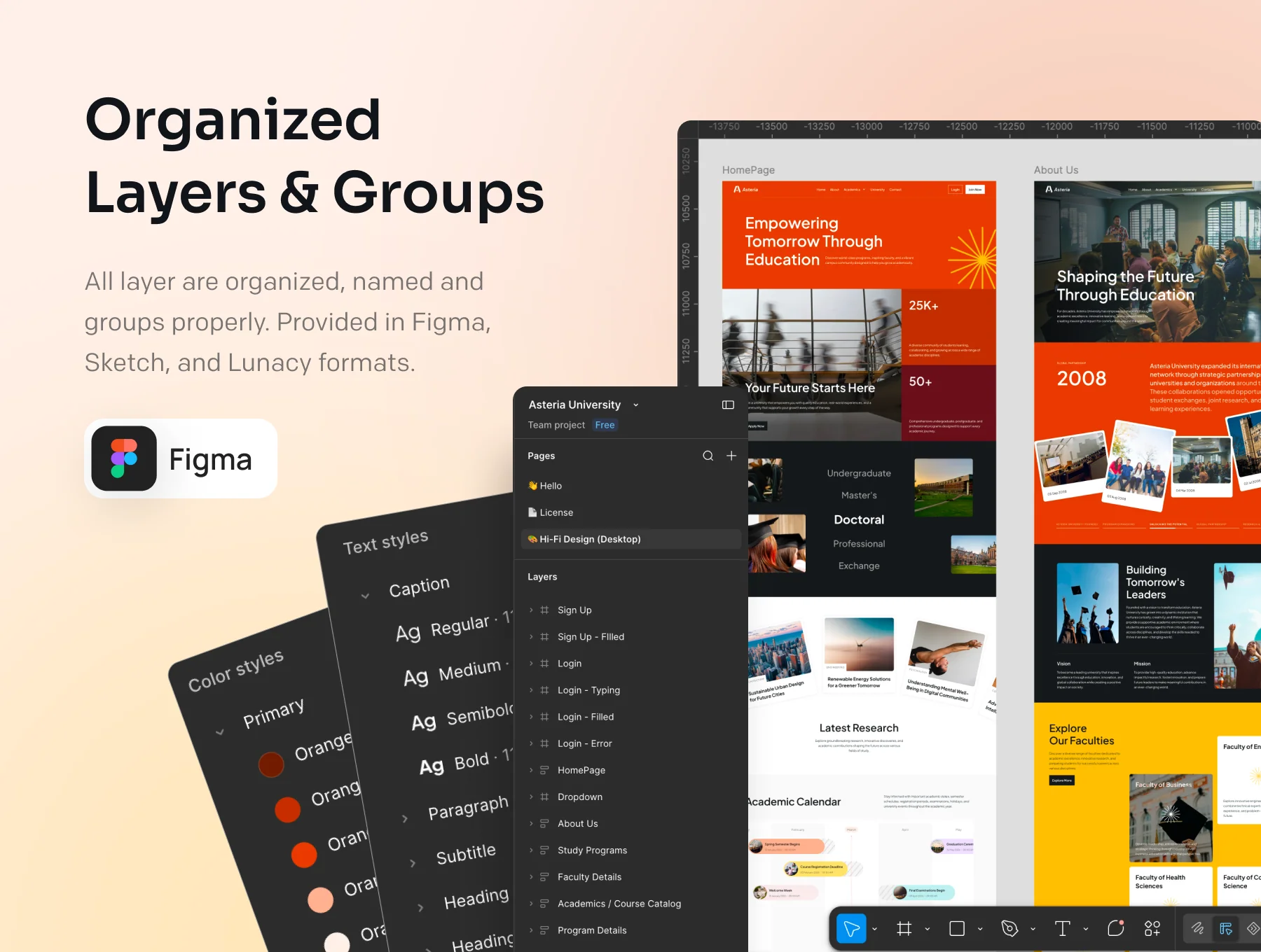 Asteria - Multipurpose University Website UI Kit 7