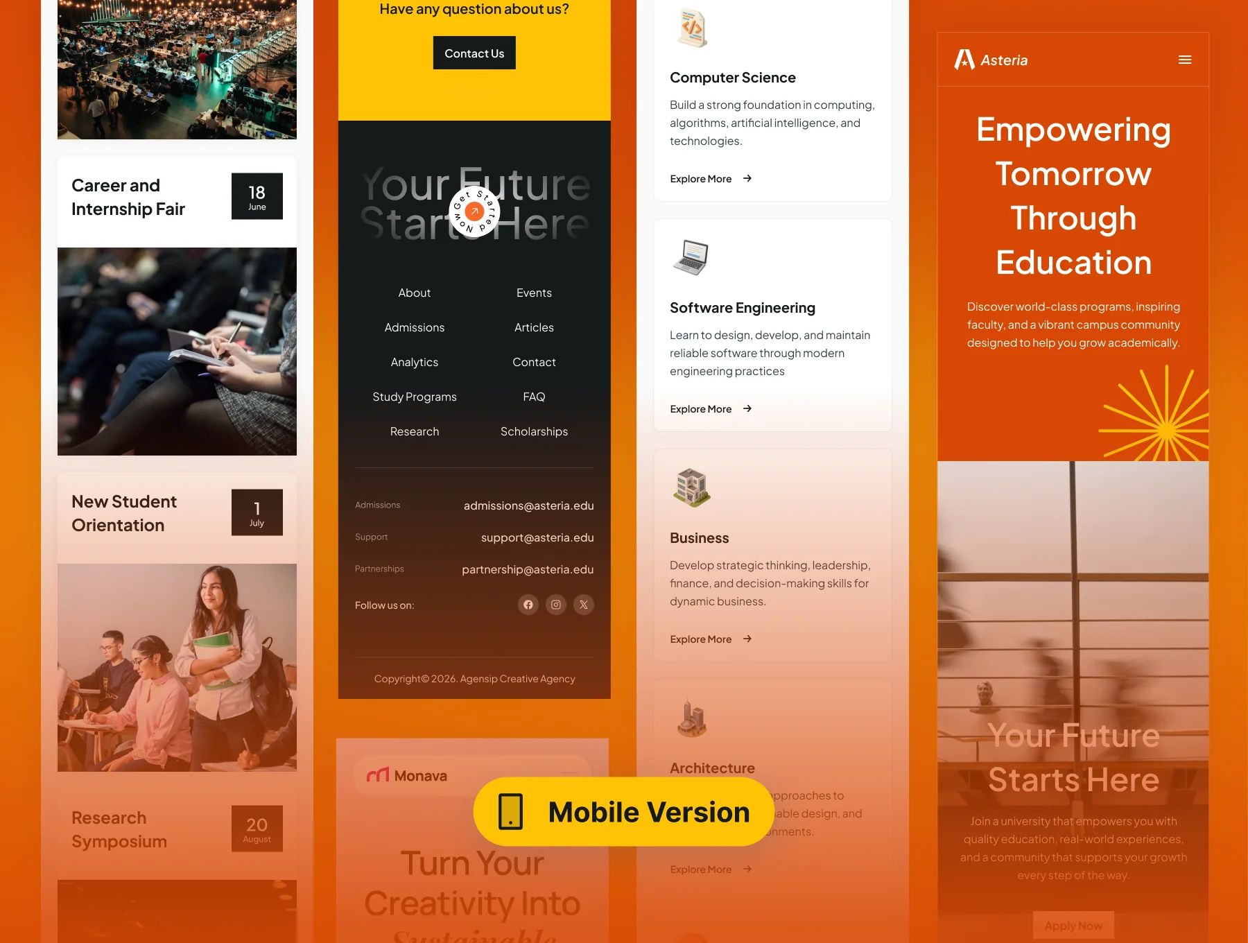 Asteria - Multipurpose University Website UI Kit 8