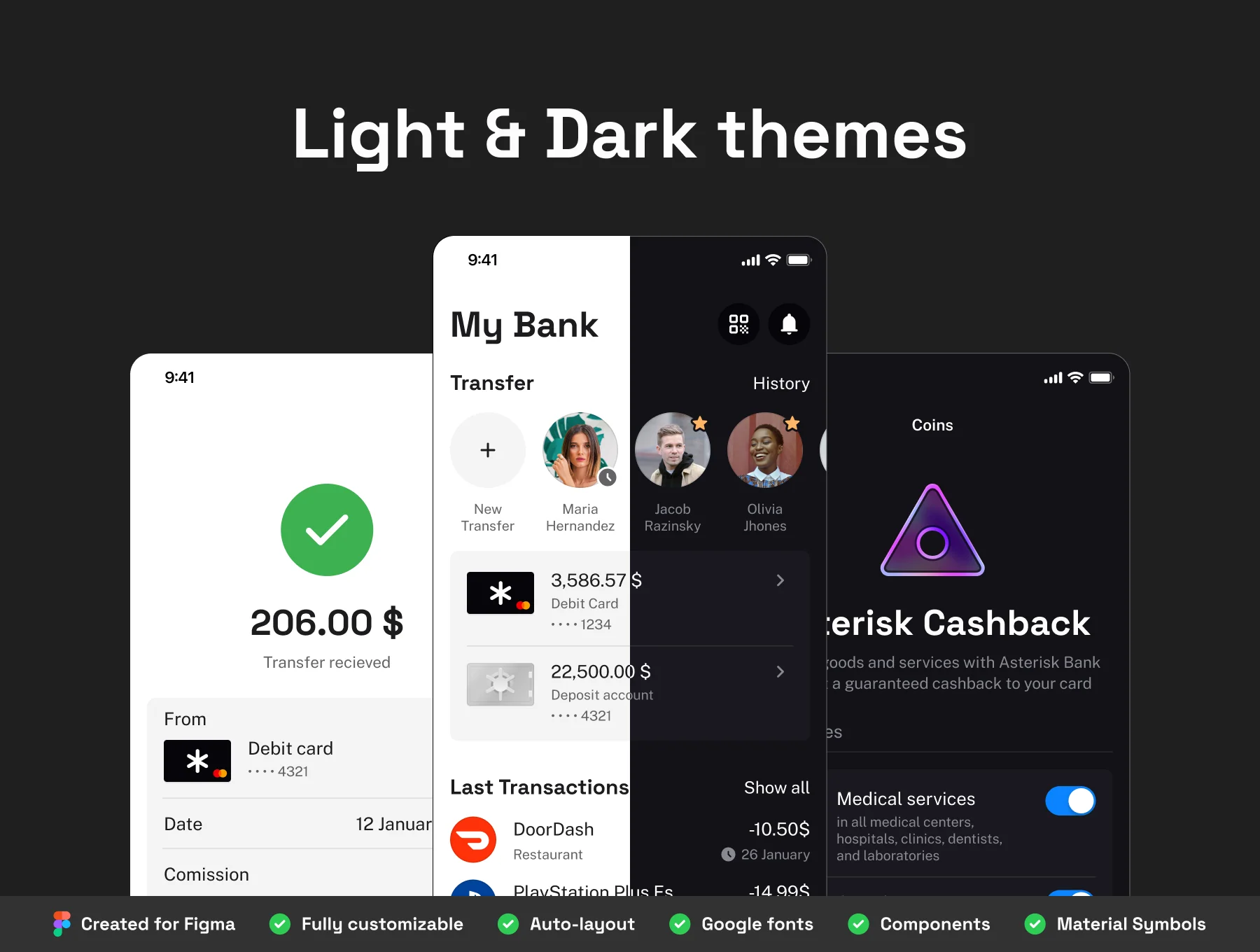 Asterisk Banking App UI Kit 4