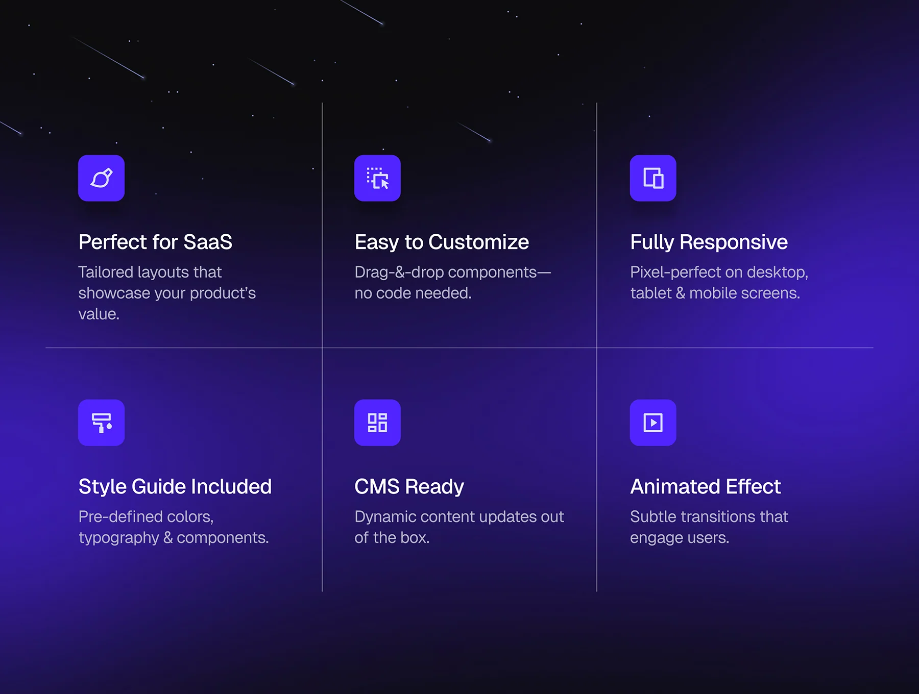 Astero – SaaS Startup Framer Website Template 2