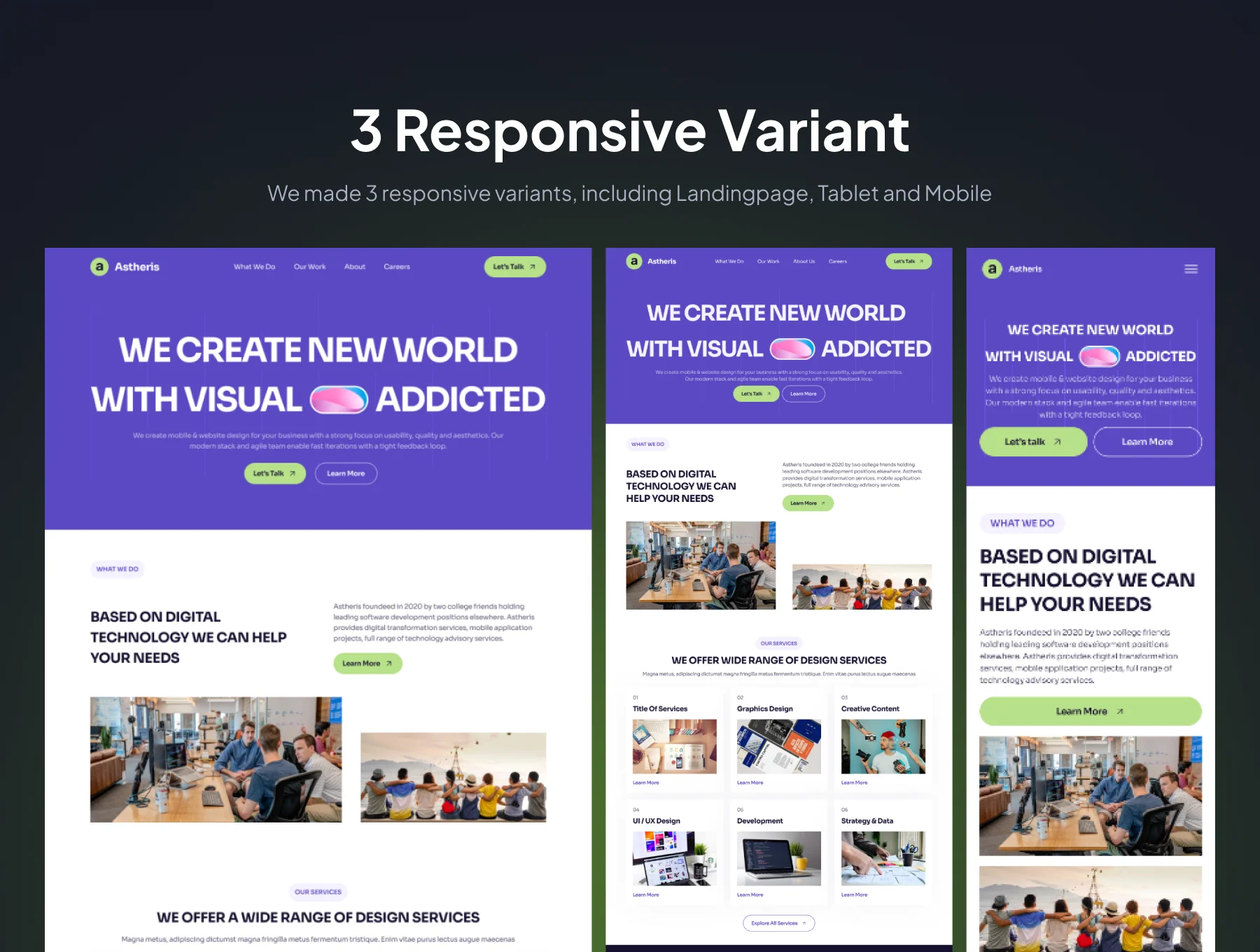 Astheris - Agency Company Website 4