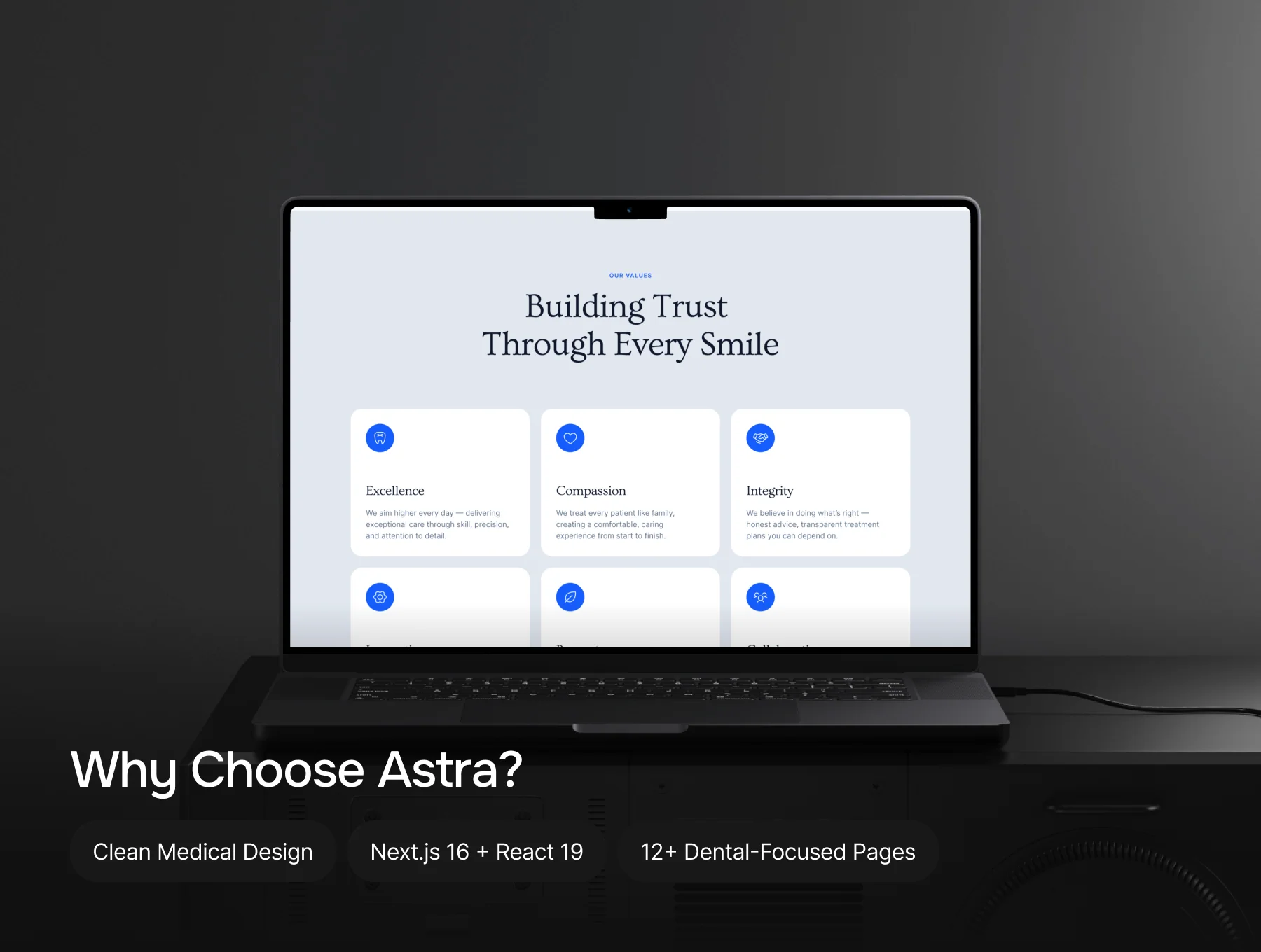 Astra – Next.js Dental Website Template 5