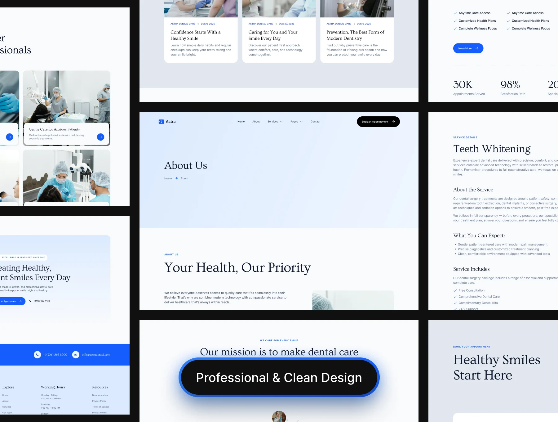 Astra – Next.js Dental Website Template 6