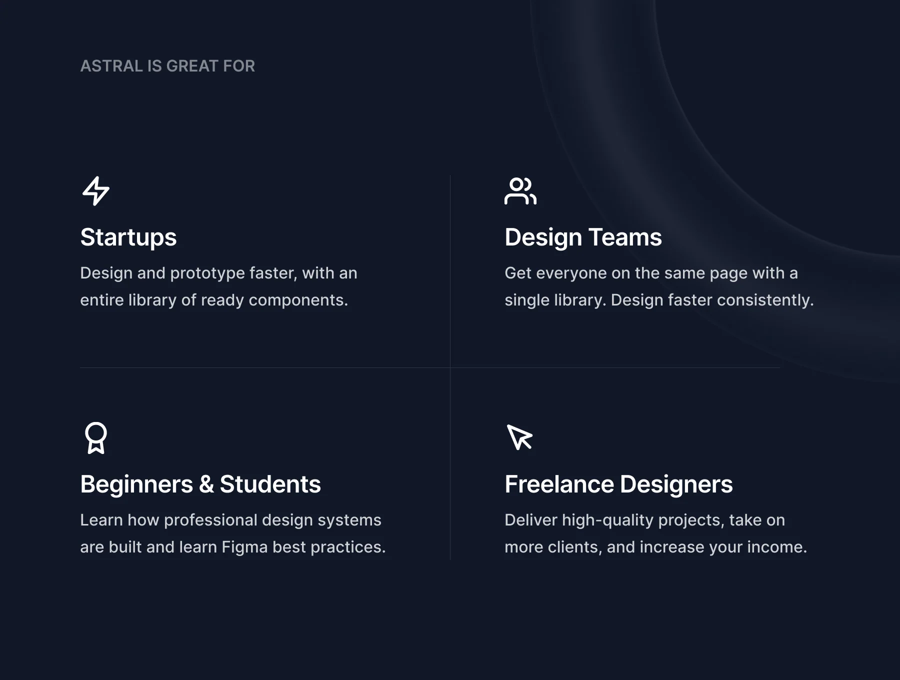 Astral Product Starter UI Kit 2