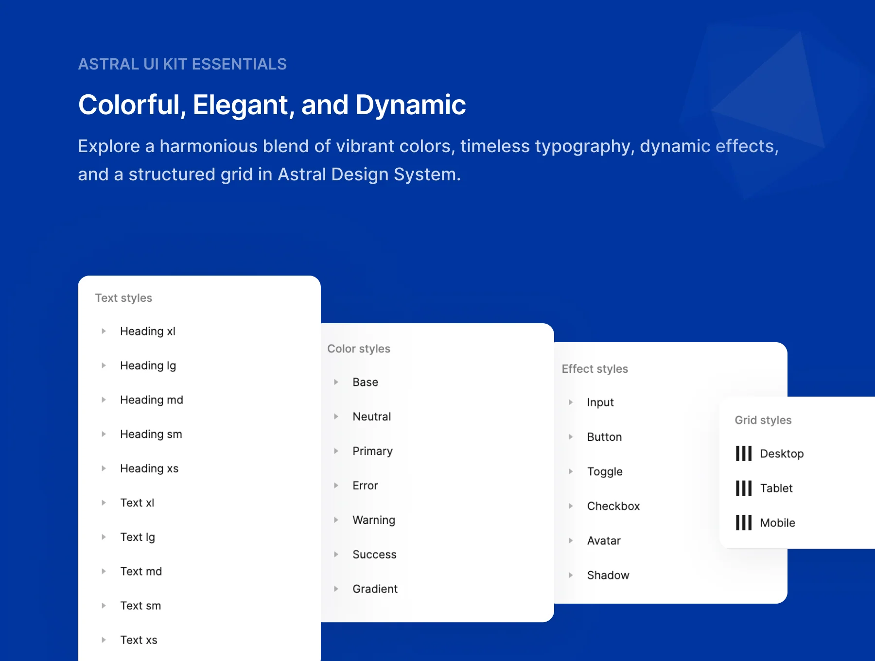 Astral Product Starter UI Kit 3