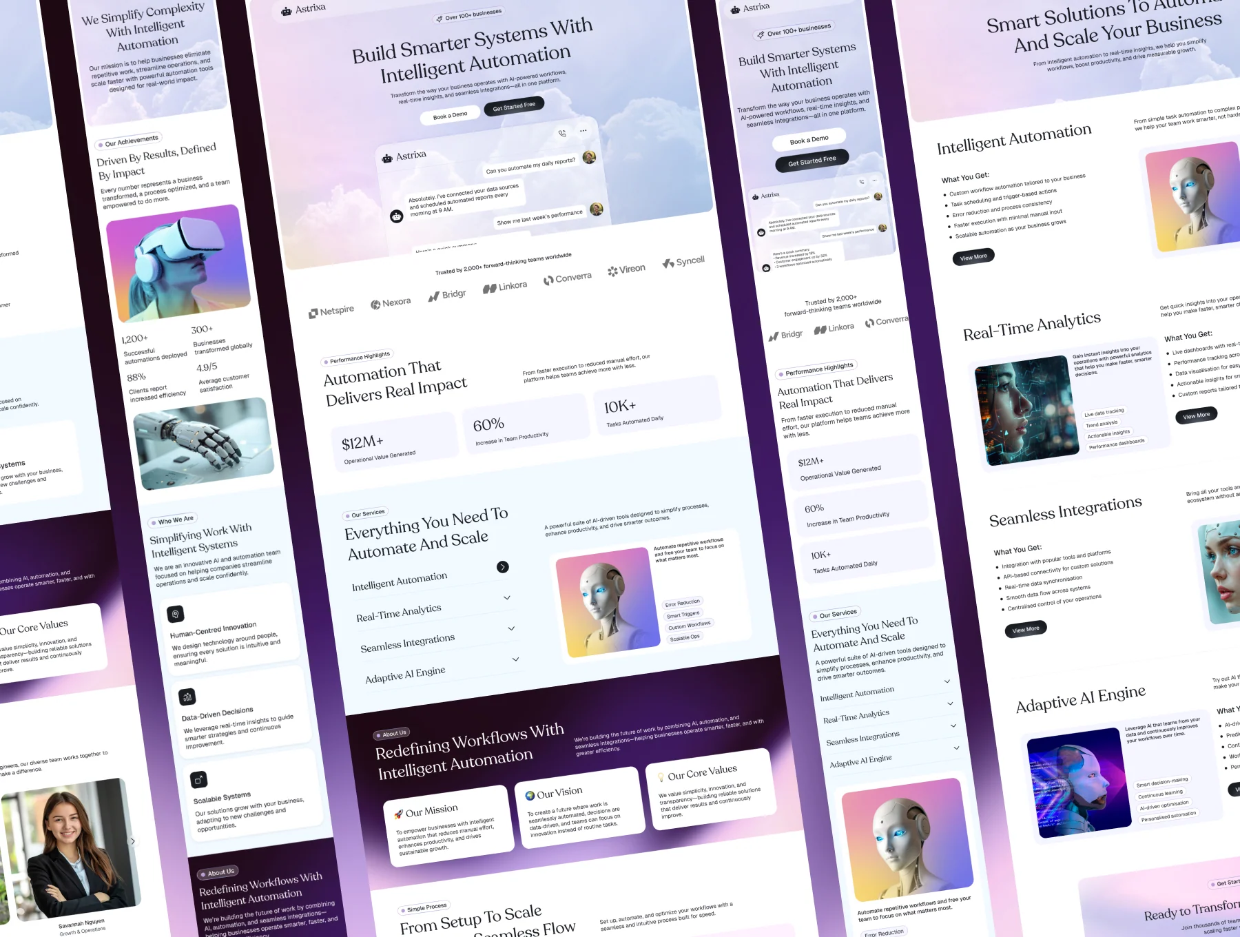 Astrixa SaaS Website Template UI Kit 4