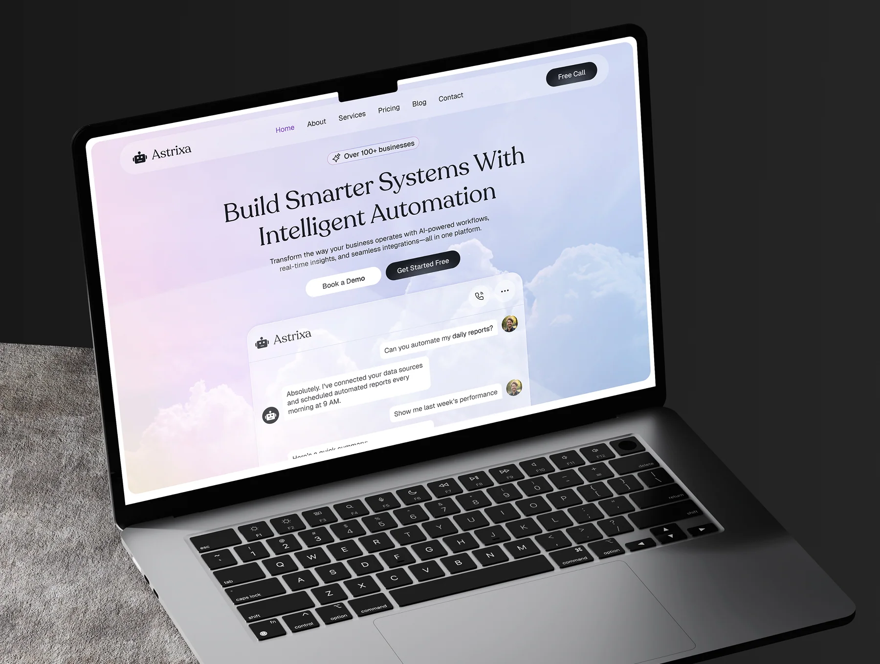 Astrixa SaaS Website Template UI Kit 8