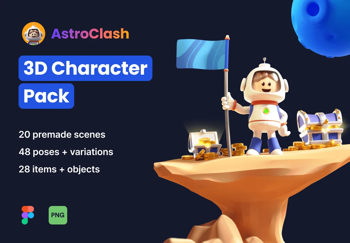 AstroClash: 3D Character Pack