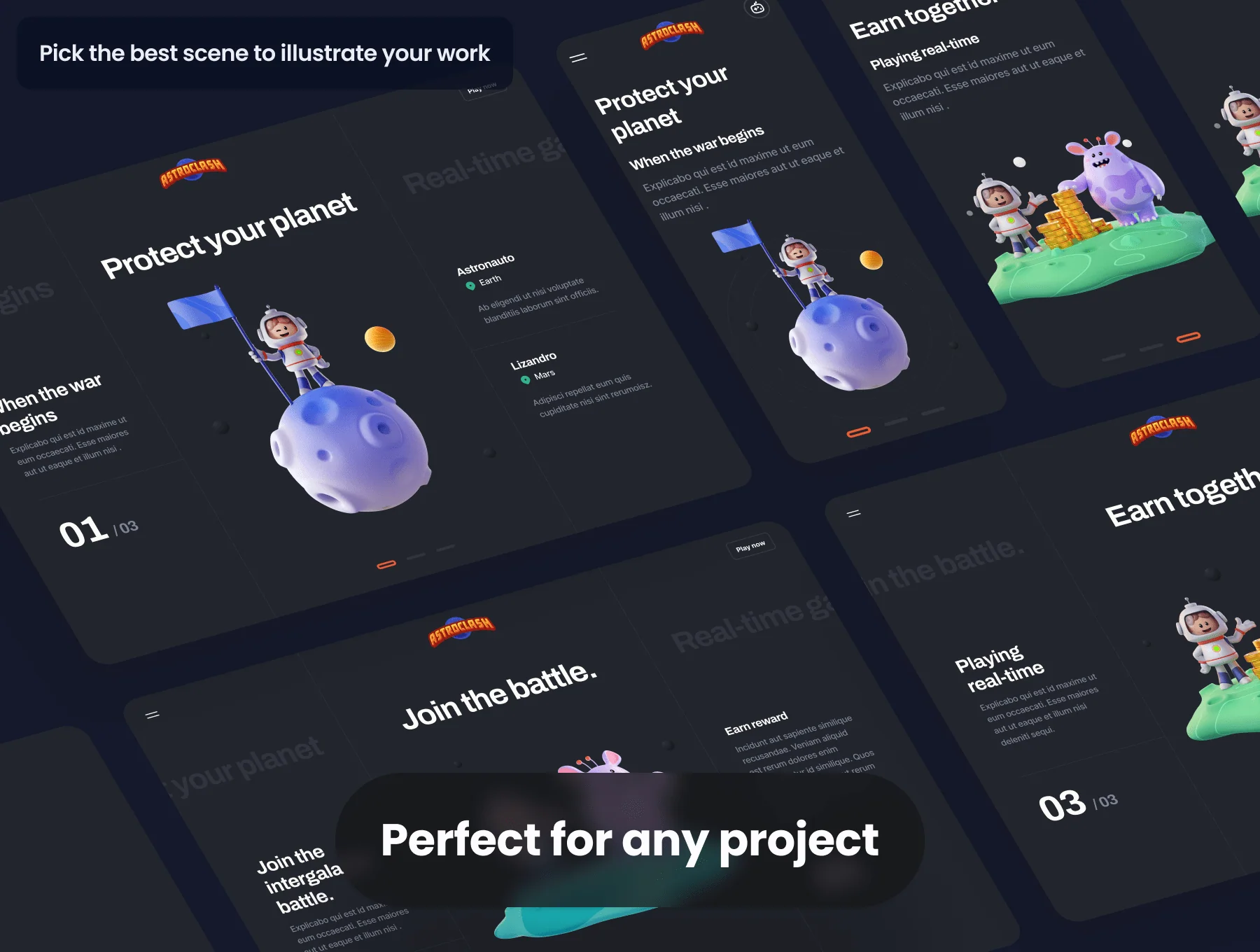 AstroClash: 3D Character Pack 4