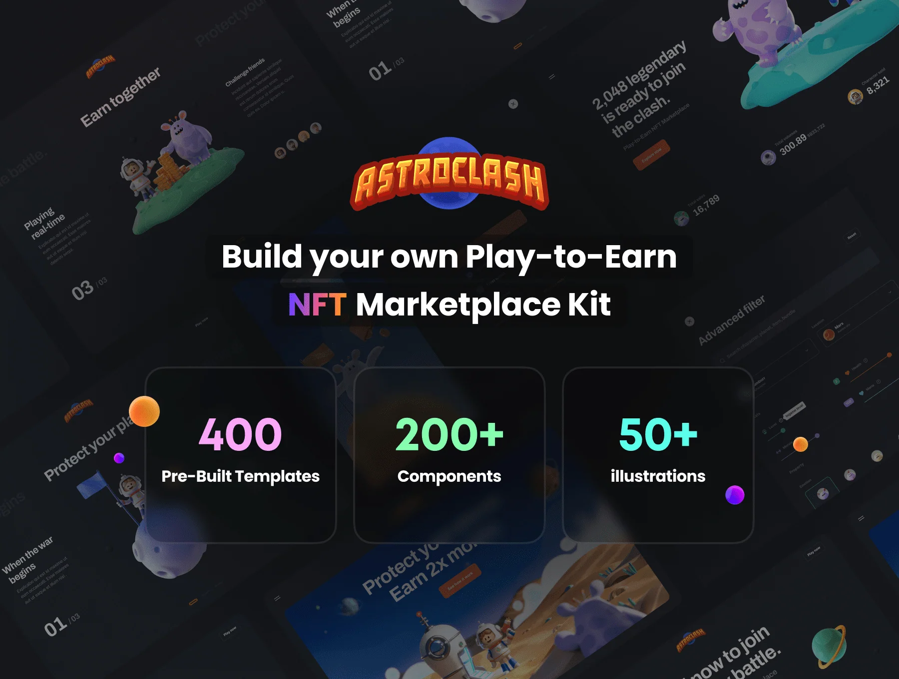 AstroClash: Play-to-Earn NFT Marketplace Kit 2