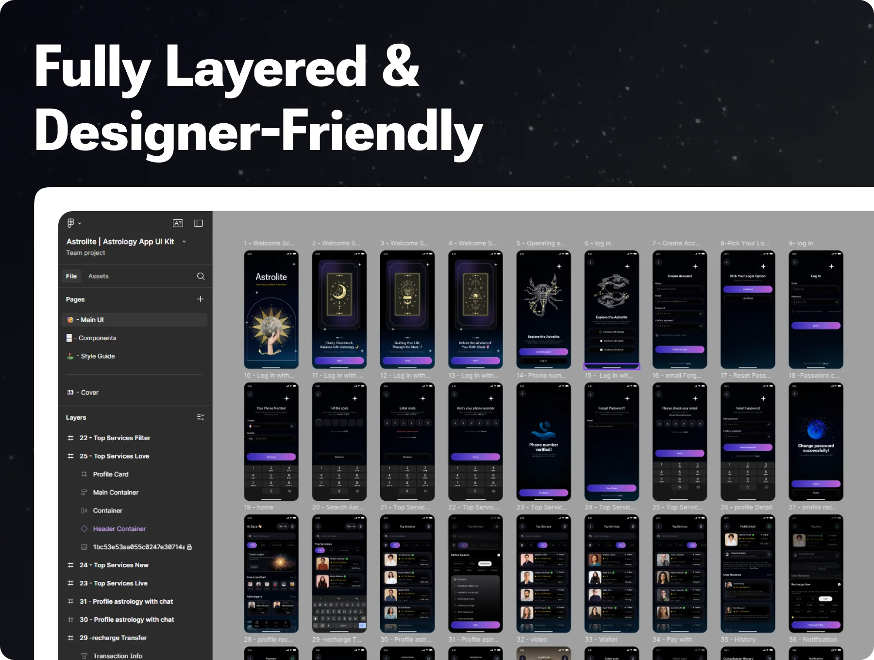Astrolite | Astrology App UI Kit 6