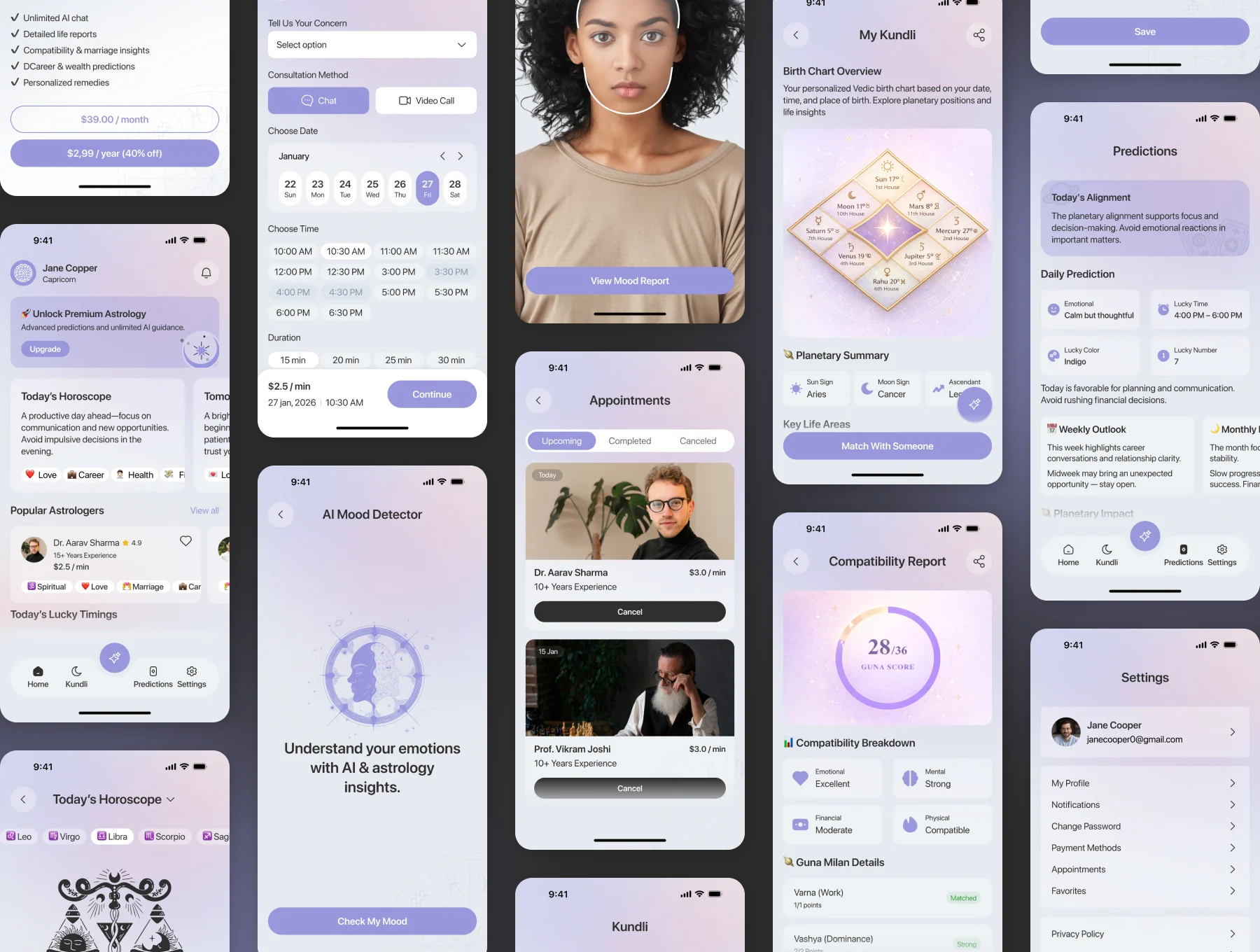 AstroMind – Horoscope & Astrology App UI Kit 4